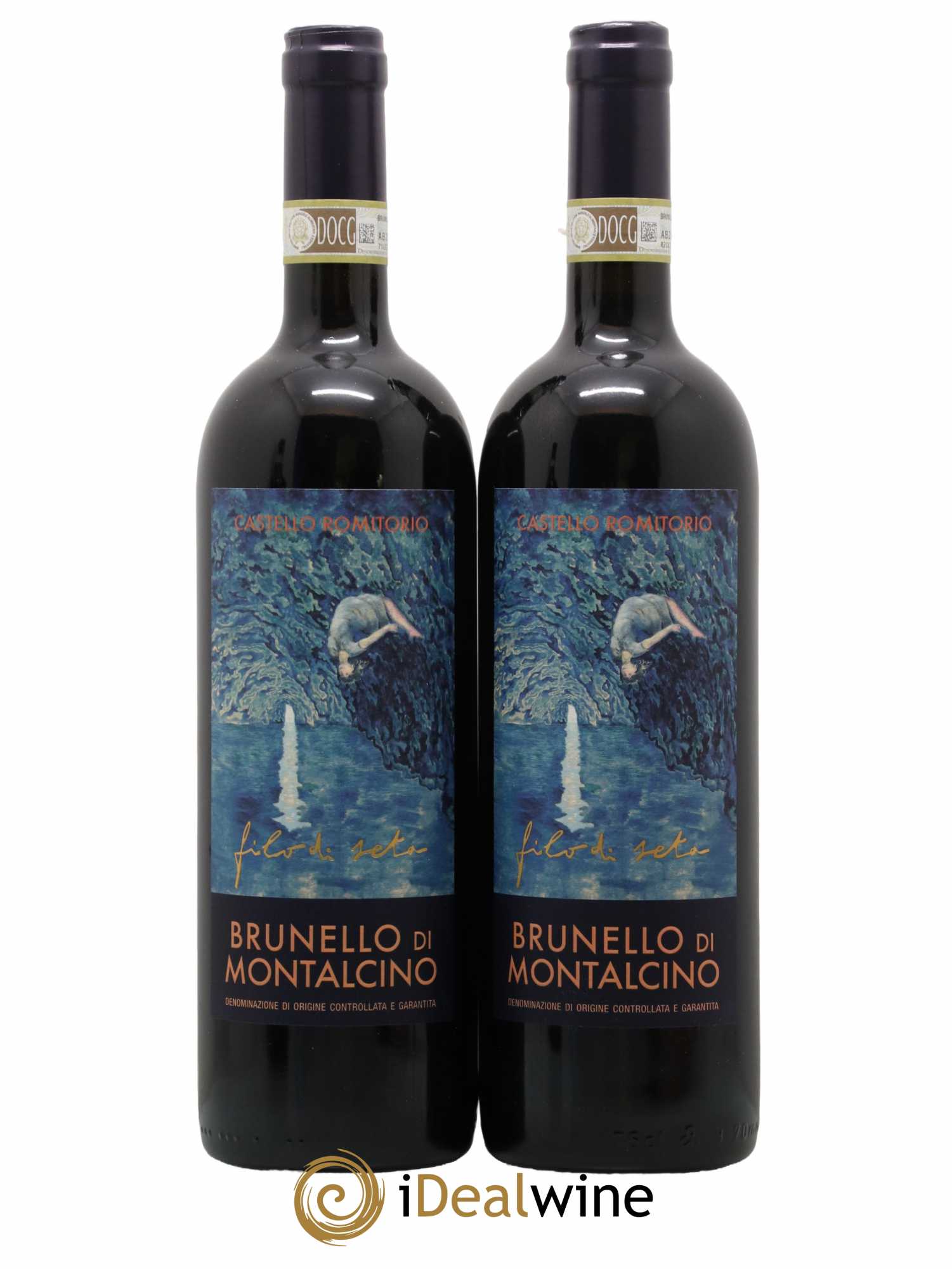 Brunello di Montalcino Filo di Seta Castello Romitorio 2017 - Lot de 2 bouteilles - 0