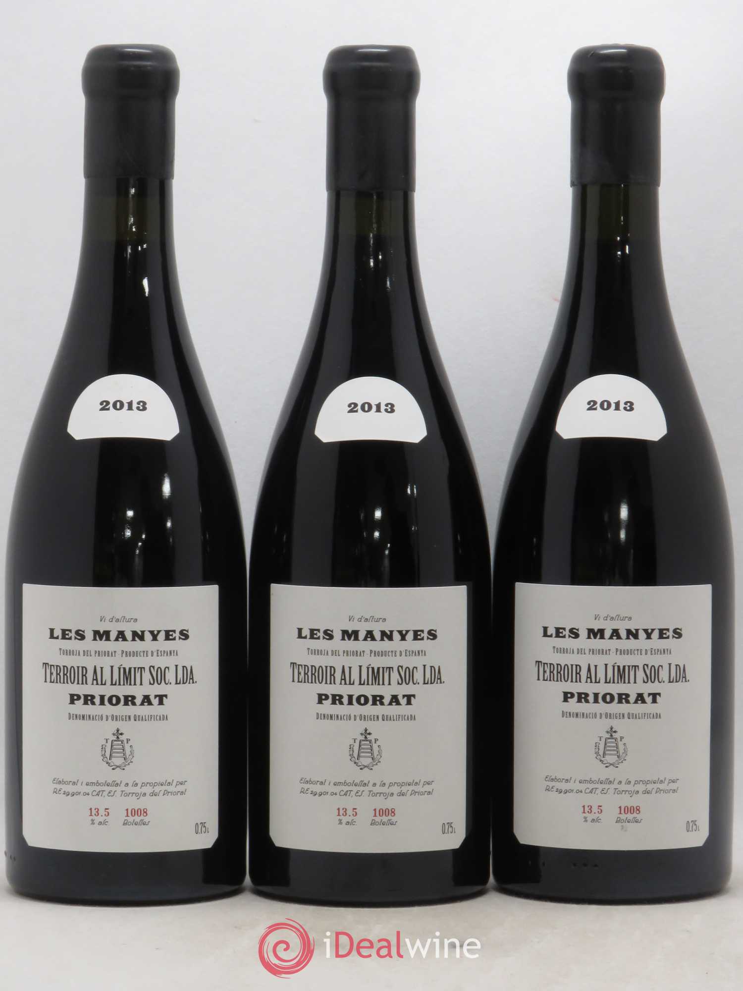 Priorat Terroir Al Limit Les Manyes Dominik Hubert 2013 - Lot de 3 bouteilles - 0