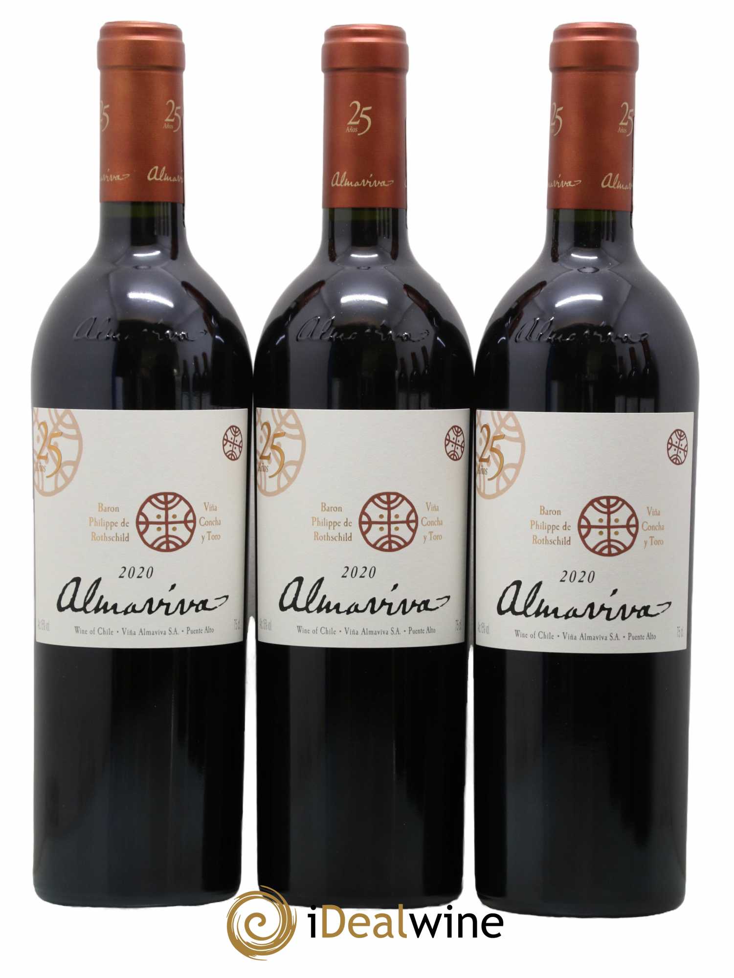Chili Almaviva Baron P. de Rothschild Concha y Toro 2020 - Lot de 6 bouteilles - 1