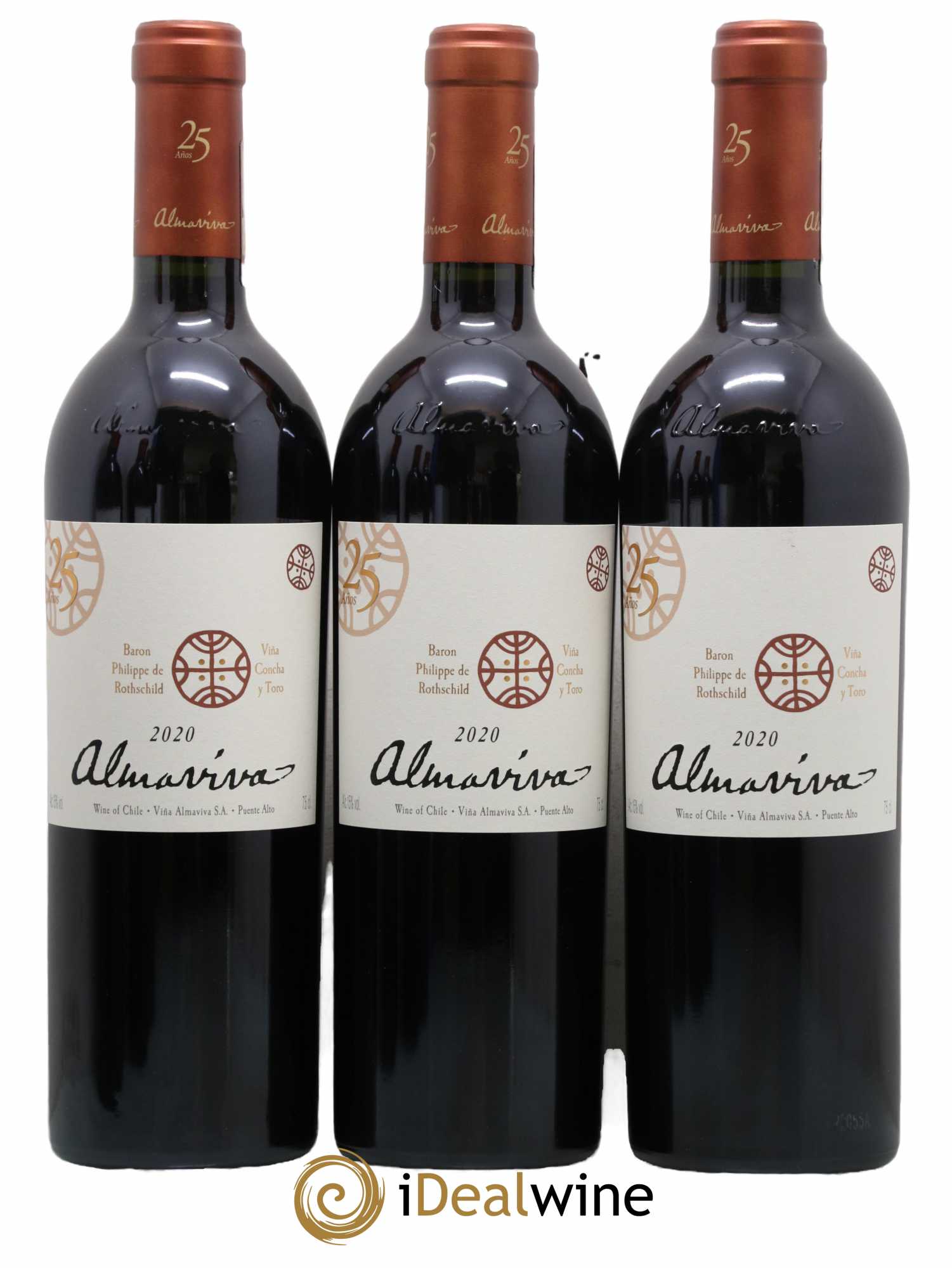 Chili Almaviva Baron P. de Rothschild Concha y Toro 2020 - Lot de 6 bouteilles - 2