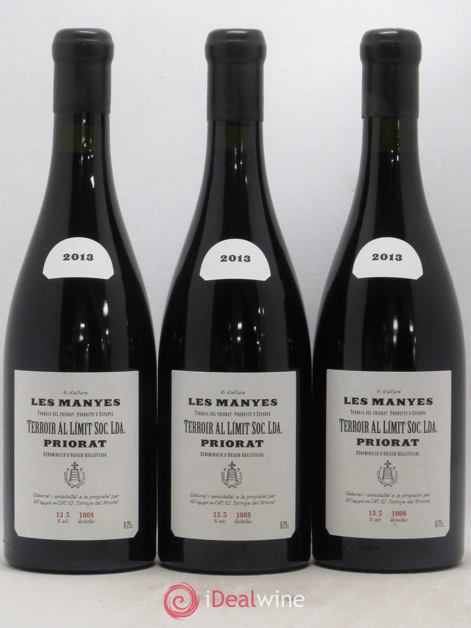 Priorat Terroir Al Limit Les Manyes Dominik Hubert 2013 - Lot de 3 bouteilles - 0
