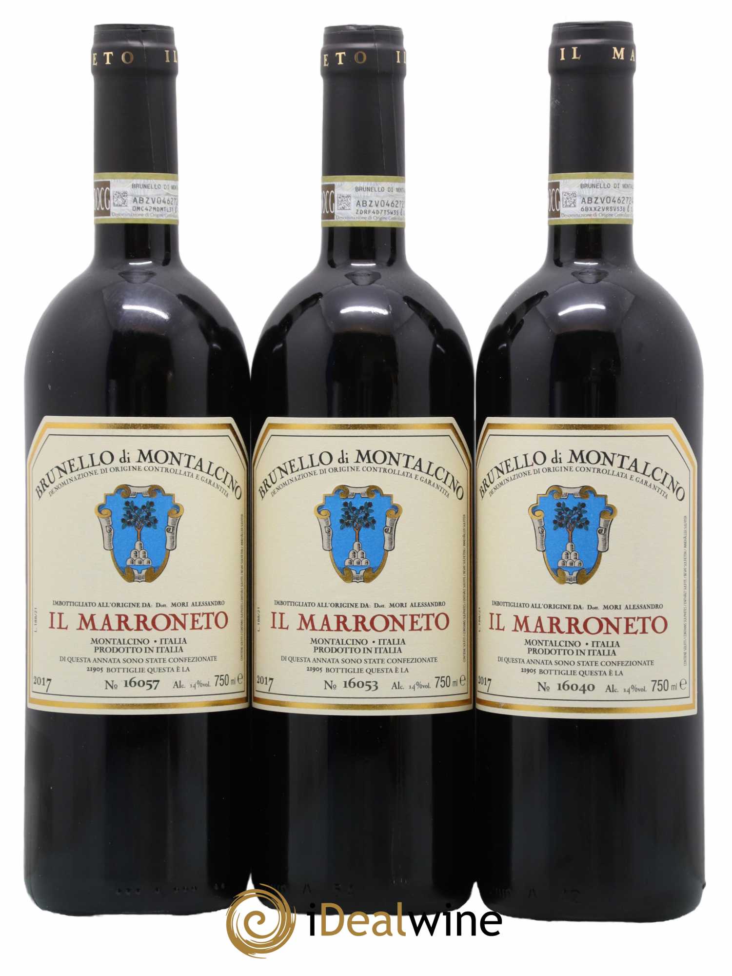 Brunello di Montalcino DOCG Il Marroneto 2017 - Lot de 3 bouteilles - 0