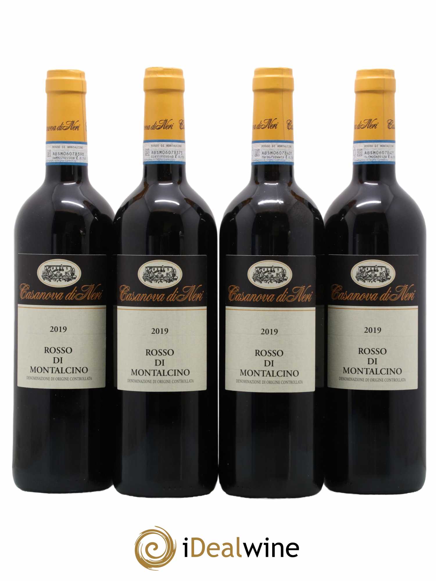 Rosso di Montalcino DOC Casanova di Neri 2019 - Lot de 4 bouteilles - 0