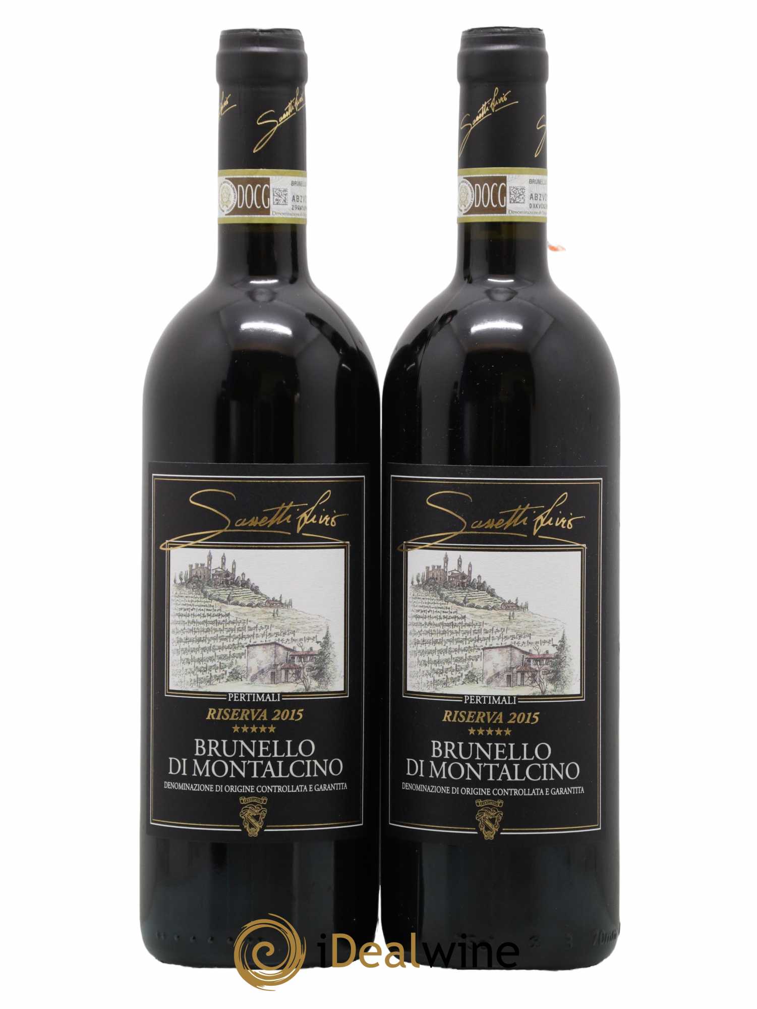 Brunello di Montalcino DOCG Pertimali Riserva 2015 - Lot de 2 bouteilles - 0