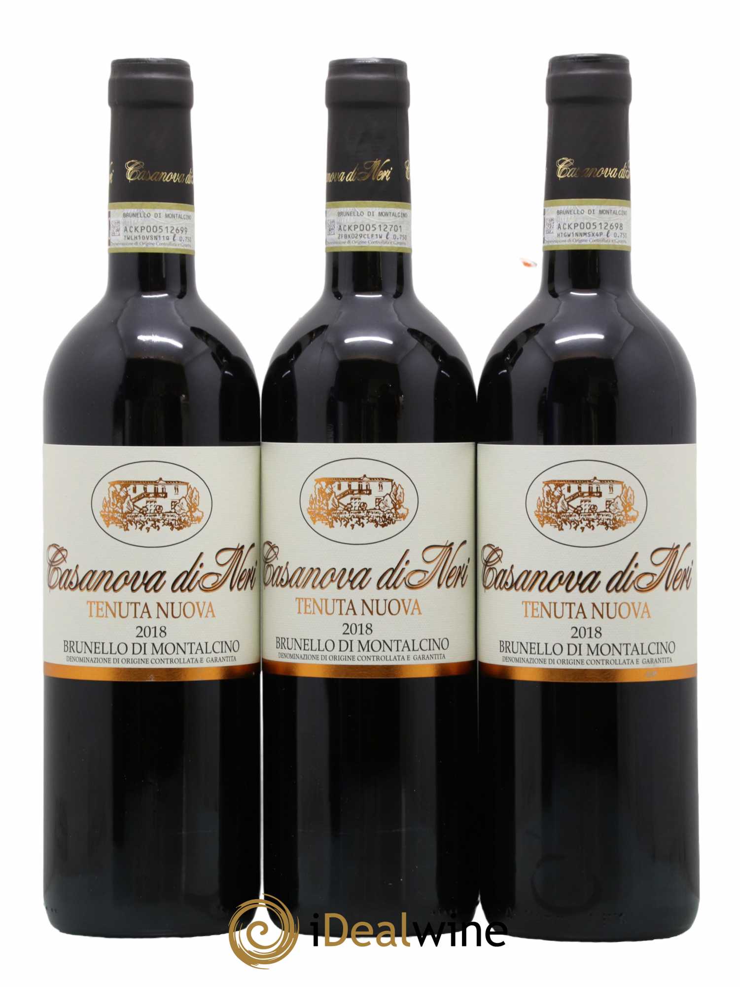 Brunello di Montalcino DOCG Tenuta Nuova Casanova di Neri - Giacomo Neri 2018 - Lot de 3 bouteilles - 0
