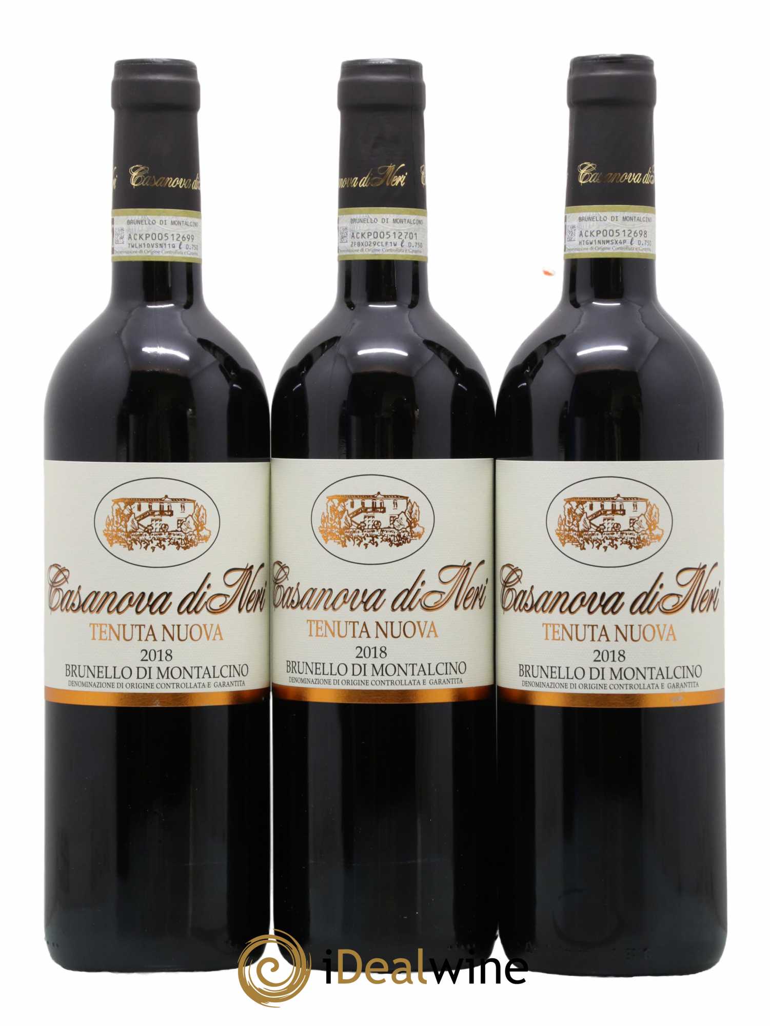 Brunello di Montalcino DOCG Tenuta Nuova Casanova di Neri - Giacomo Neri 2018 - Lot de 3 bouteilles - 0