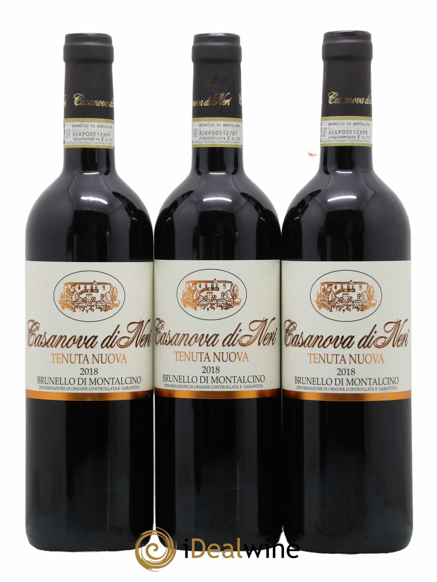 Brunello di Montalcino DOCG Tenuta Nuova Casanova di Neri - Giacomo Neri 2018 - Lot de 3 bouteilles - 0