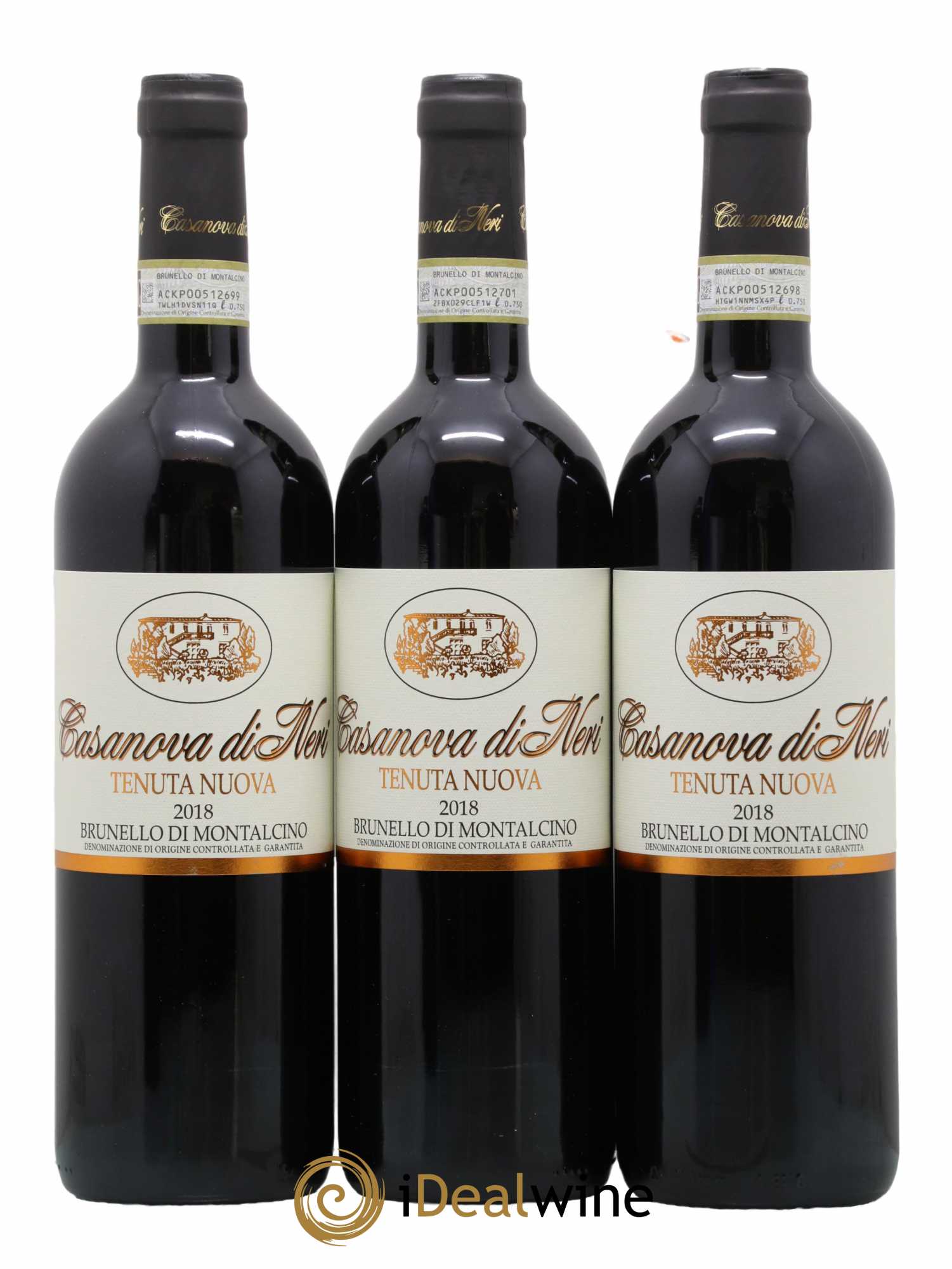 Brunello di Montalcino DOCG Tenuta Nuova Casanova di Neri - Giacomo Neri 2018 - Lot de 3 bouteilles - 0