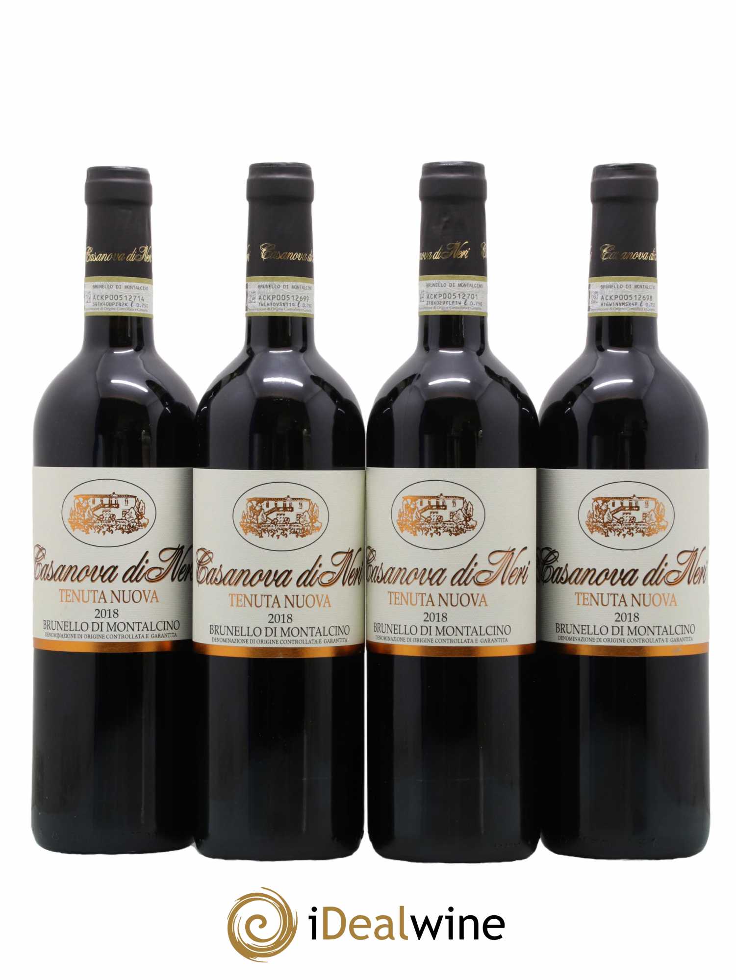 Brunello di Montalcino DOCG Tenuta Nuova Casanova di Neri - Giacomo Neri 2018 - Lot de 4 bouteilles - 0