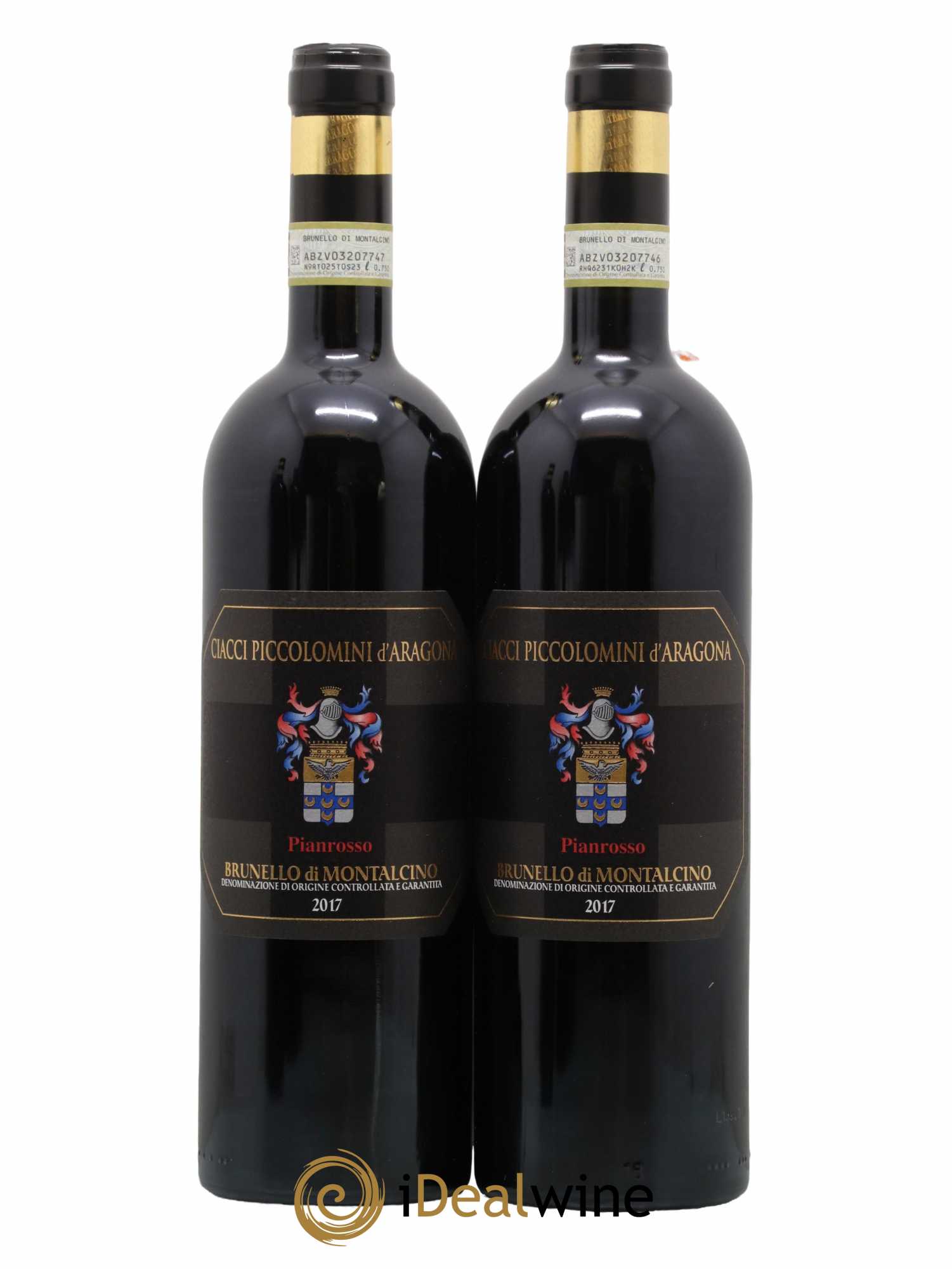 Brunello di Montalcino DOCG Pianrosso Ciacci Piccolomini d'Aragona 2017 - Lot de 2 bouteilles - 0