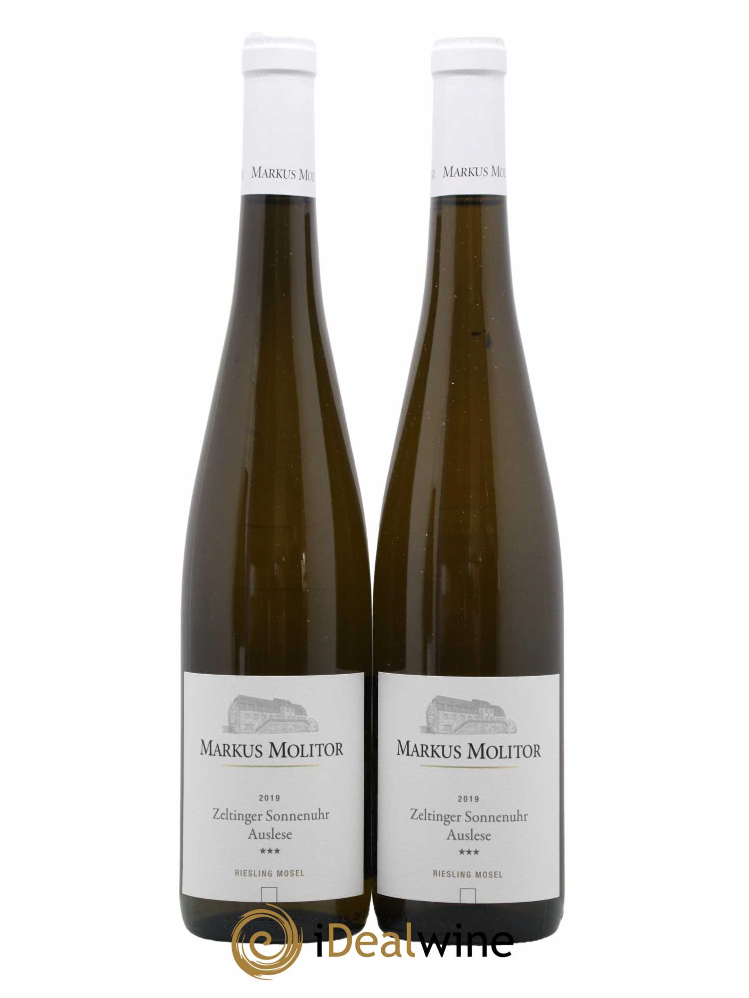 Riesling Markus Molitor Zeltinger Sonnenuhr Auslese °°° White Capsule 2019 - Lot de 2 bouteilles - 0