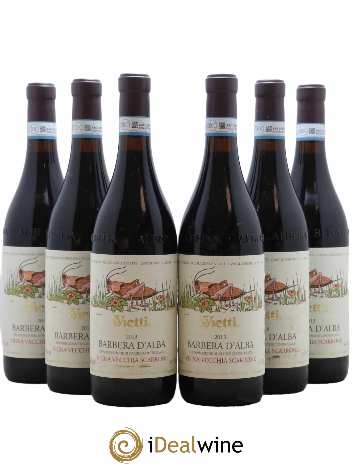 Barbera d'Alba DOC Vigna Vecchia Scarrone Vietti 2013 - Lot de 6 bouteilles - 0