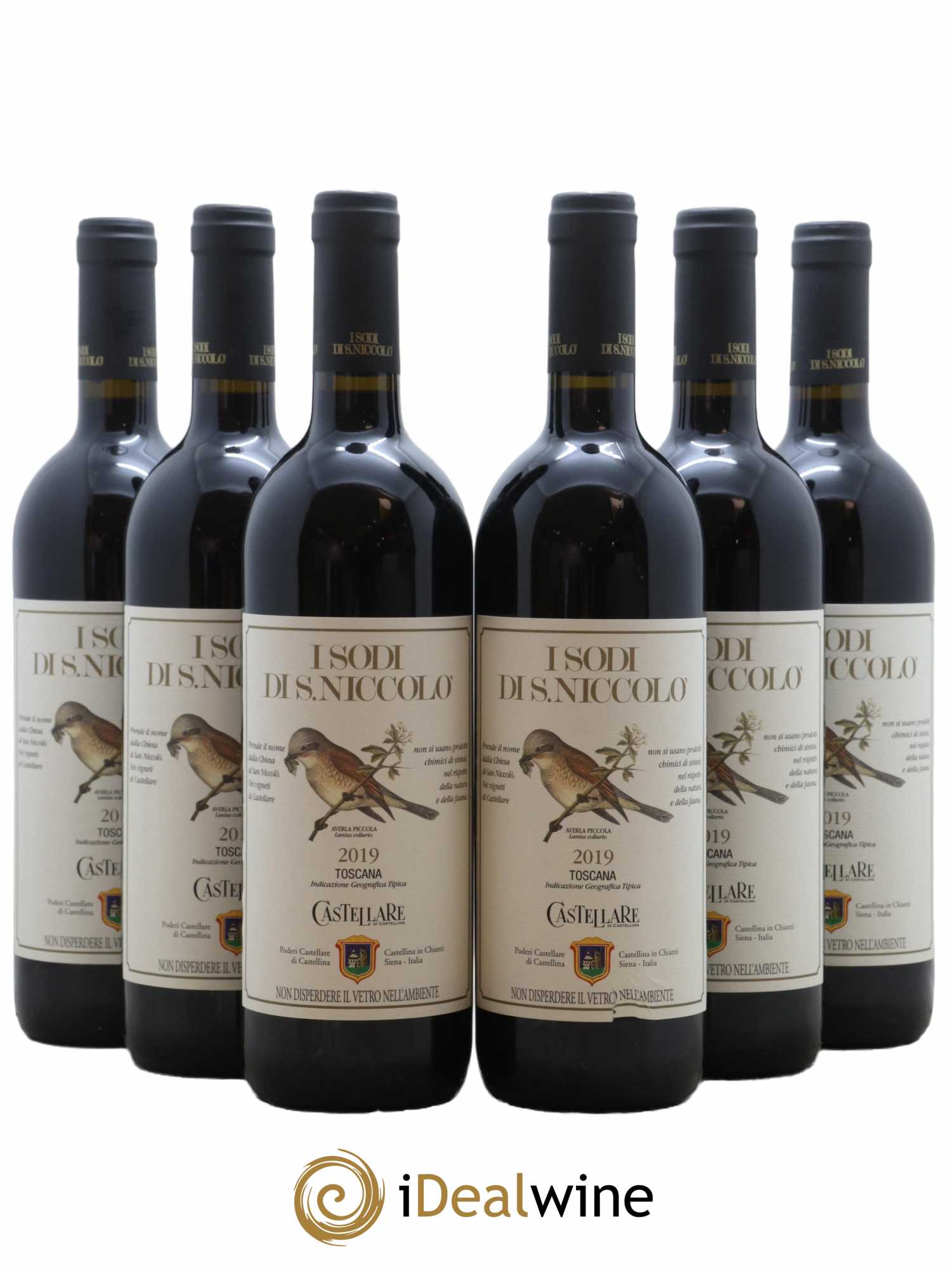 Toscana IGT Castellare du Castellina I Sodi di San Nicolo 2019 - Lot de 6 bouteilles - 0