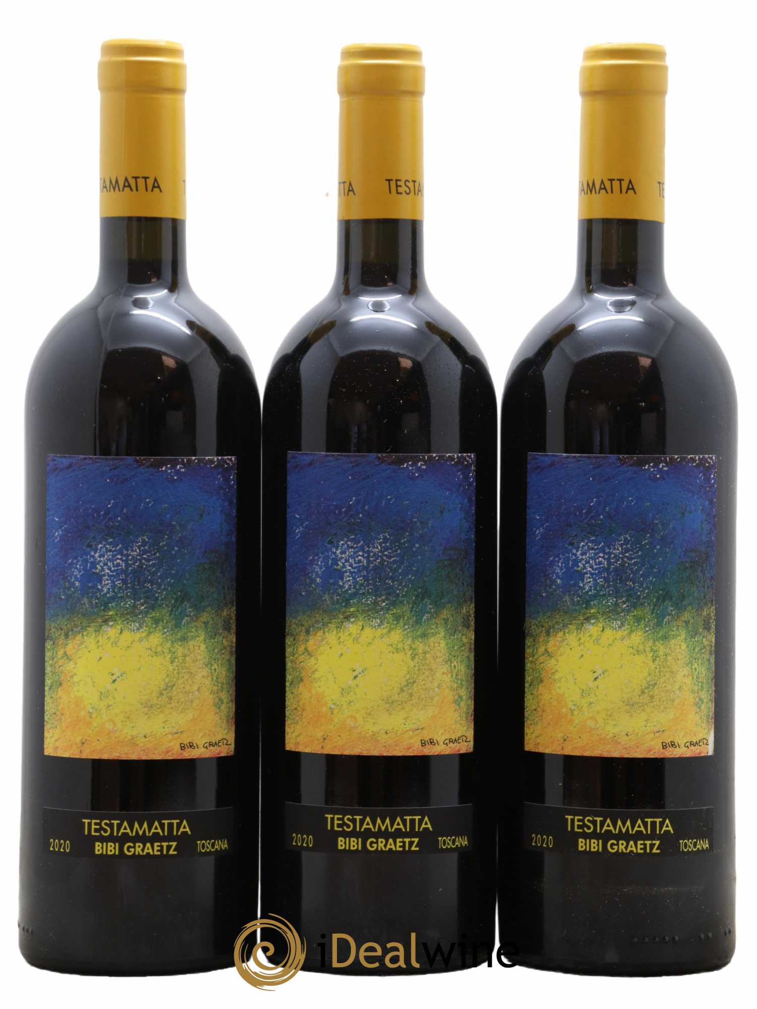 Toscana IGT Testamatta Bibi Graetz 2020 - Lot de 6 bouteilles - 1