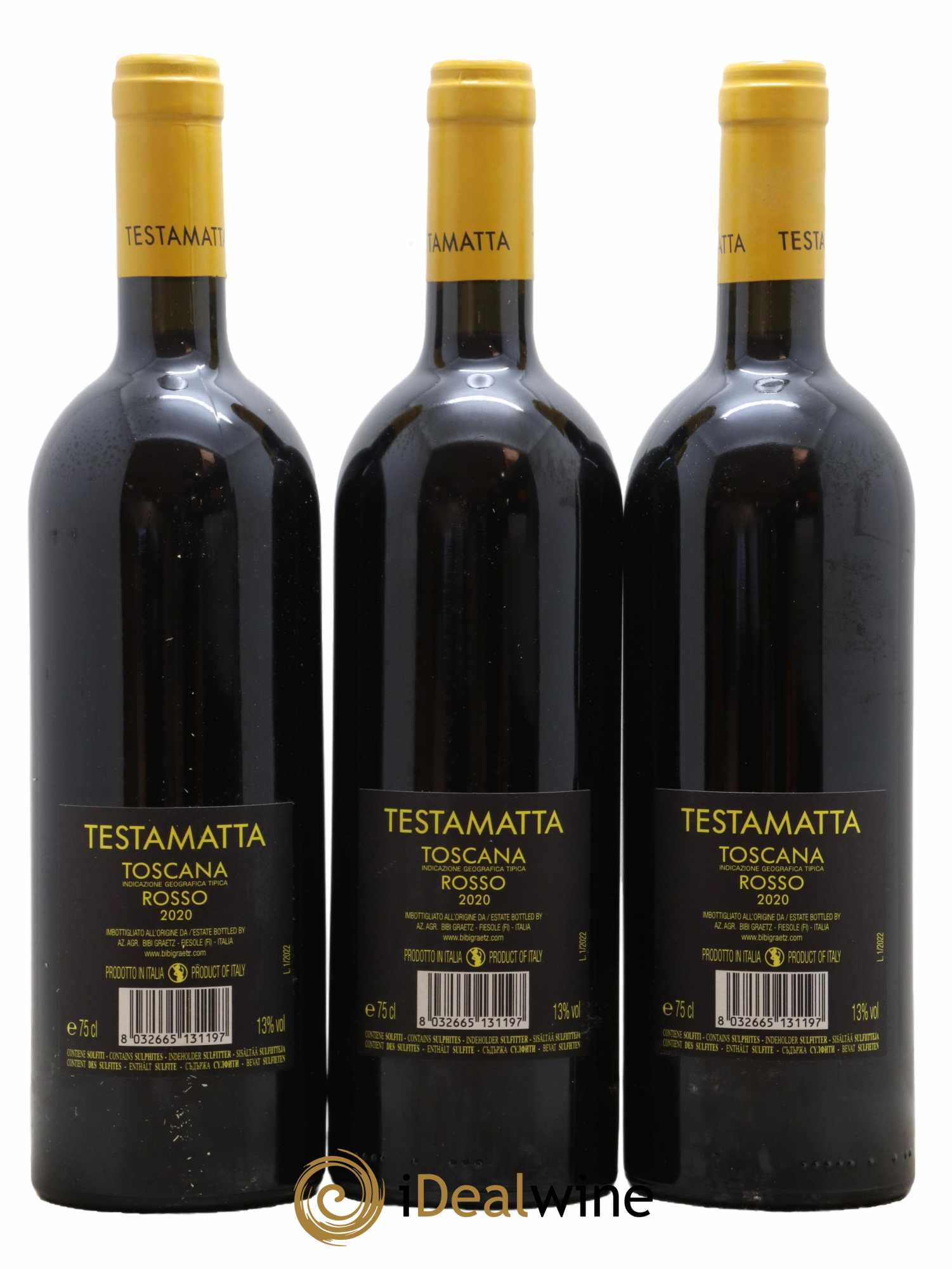 Toscana IGT Testamatta Bibi Graetz 2020 - Lot de 6 bouteilles - 4