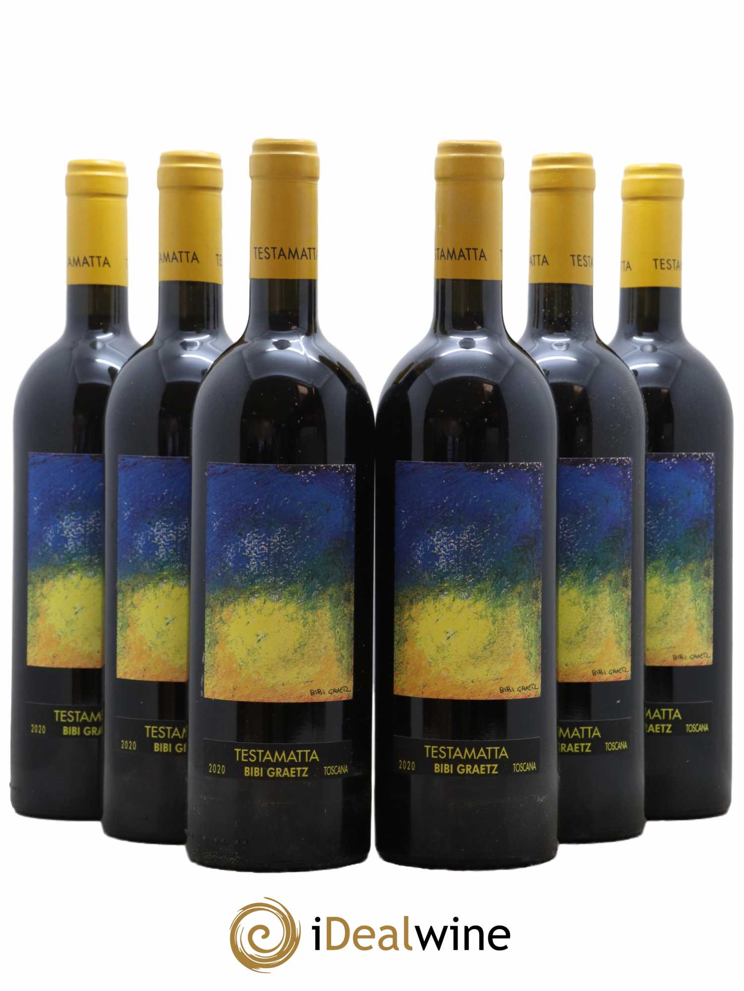 Toscana IGT Testamatta Bibi Graetz 2020 - Lot de 6 bouteilles - 0