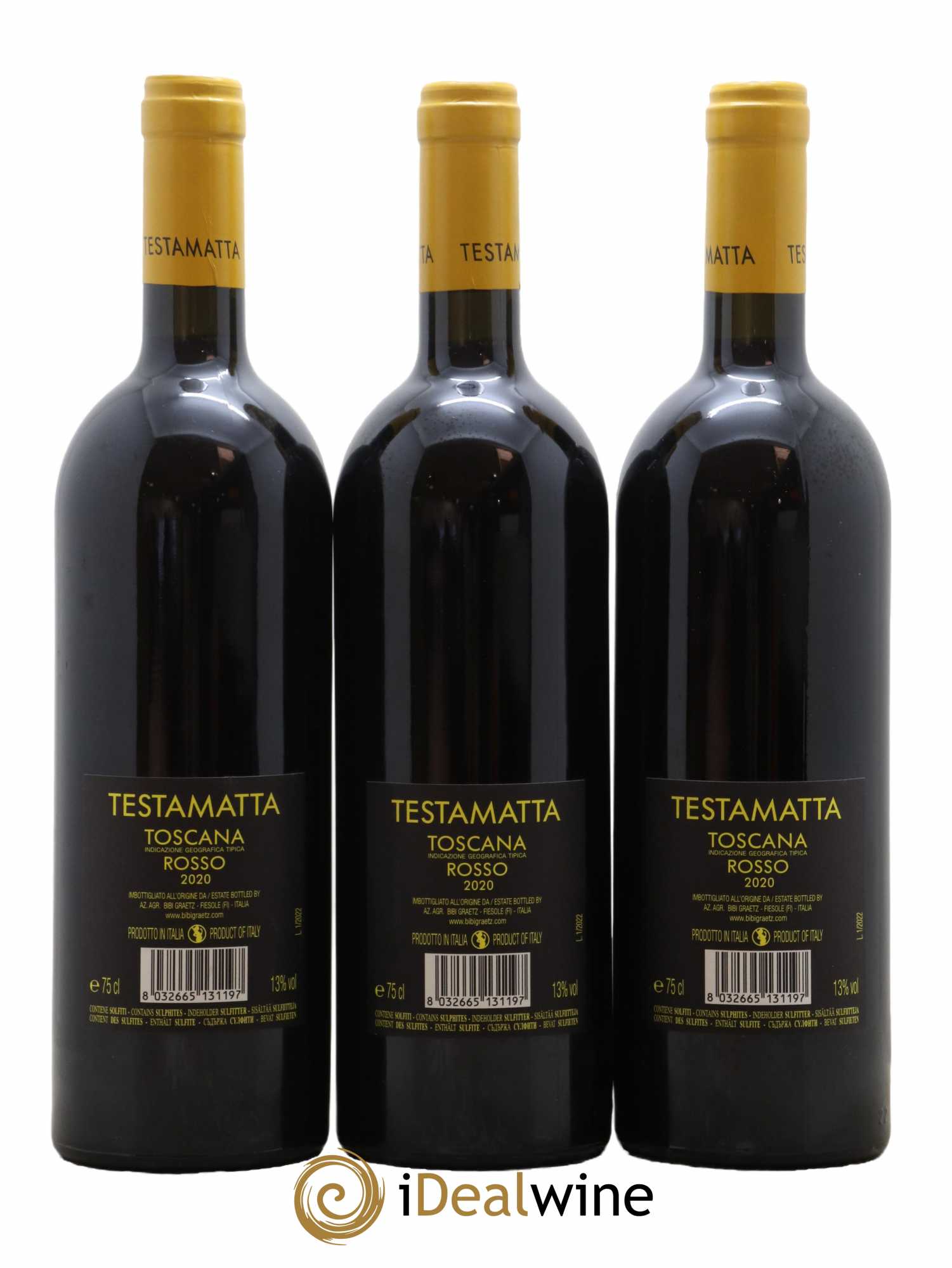 Toscana IGT Testamatta Bibi Graetz 2020 - Lot de 6 bouteilles - 4