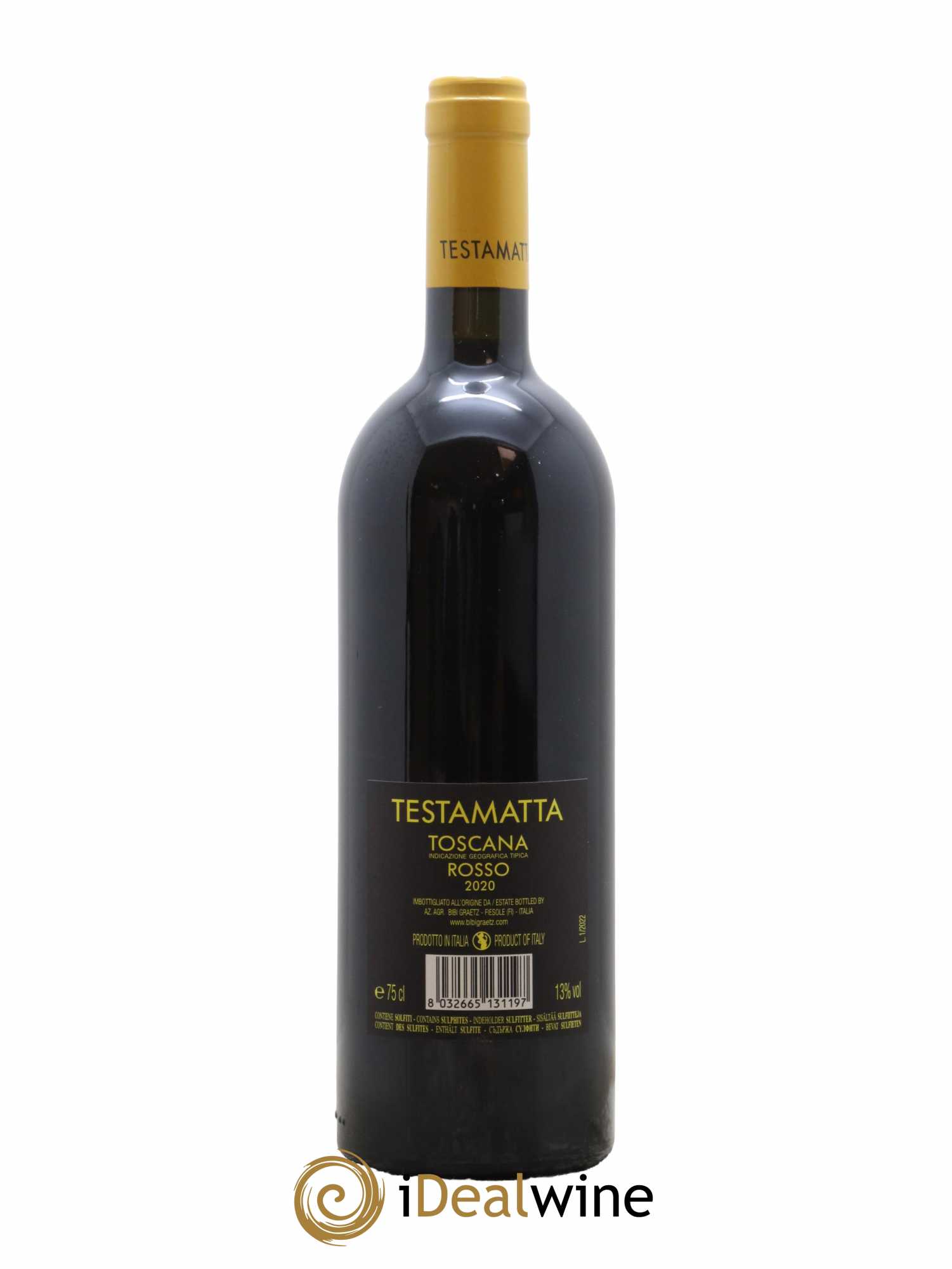 Toscana IGT Testamatta Bibi Graetz 2020 - Lot de 1 bouteille - 1