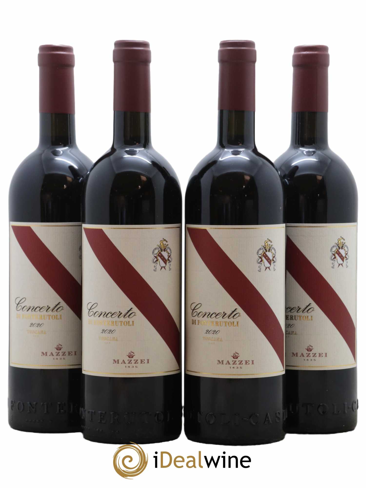 Toscana IGT Concerto di Fonterutoli Mazzei 2020 - Lot de 4 bouteilles - 0