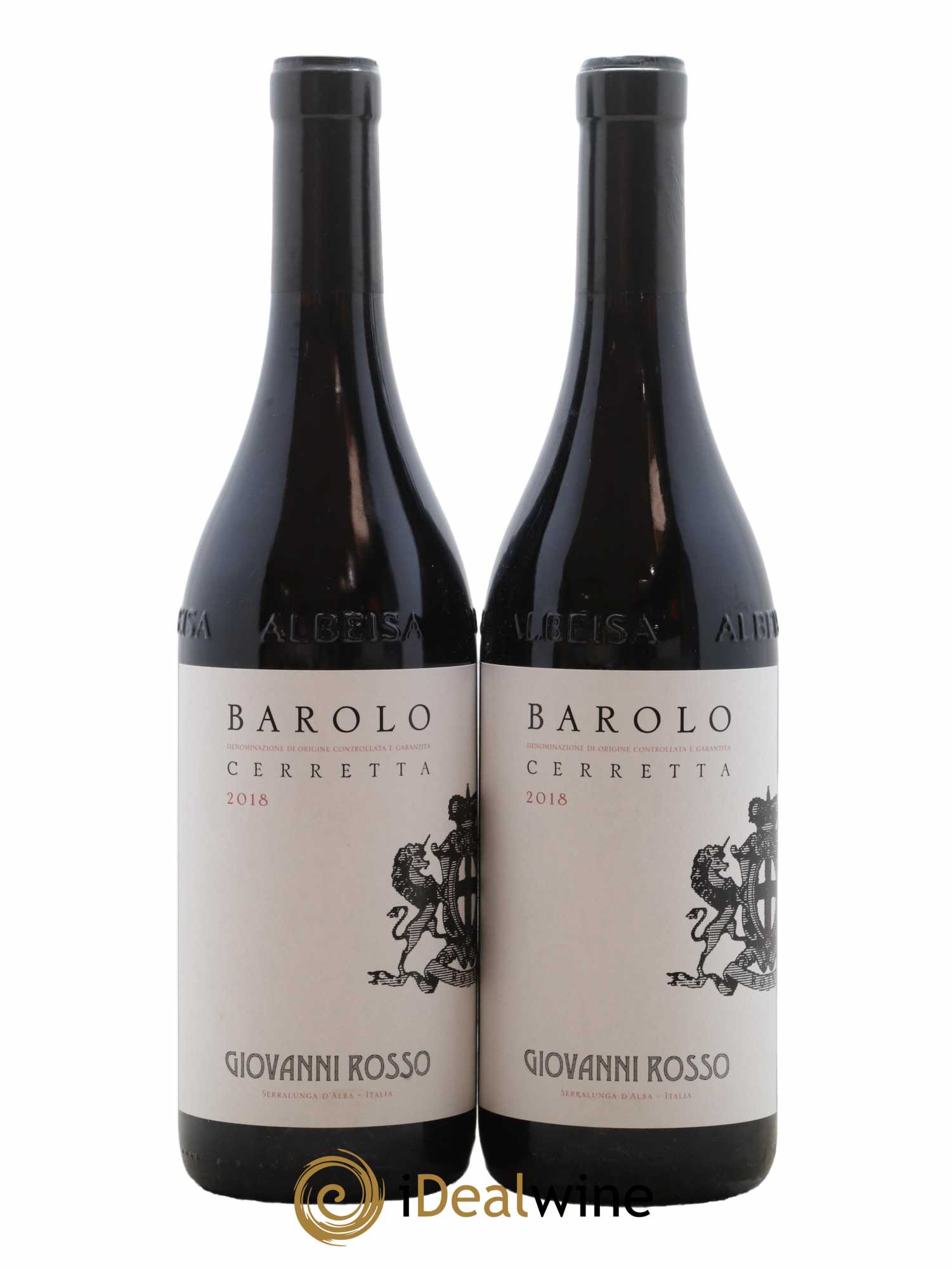Barolo DOCG Cerretta Giovanni Rosso 2018 - Lot de 2 bouteilles - 0