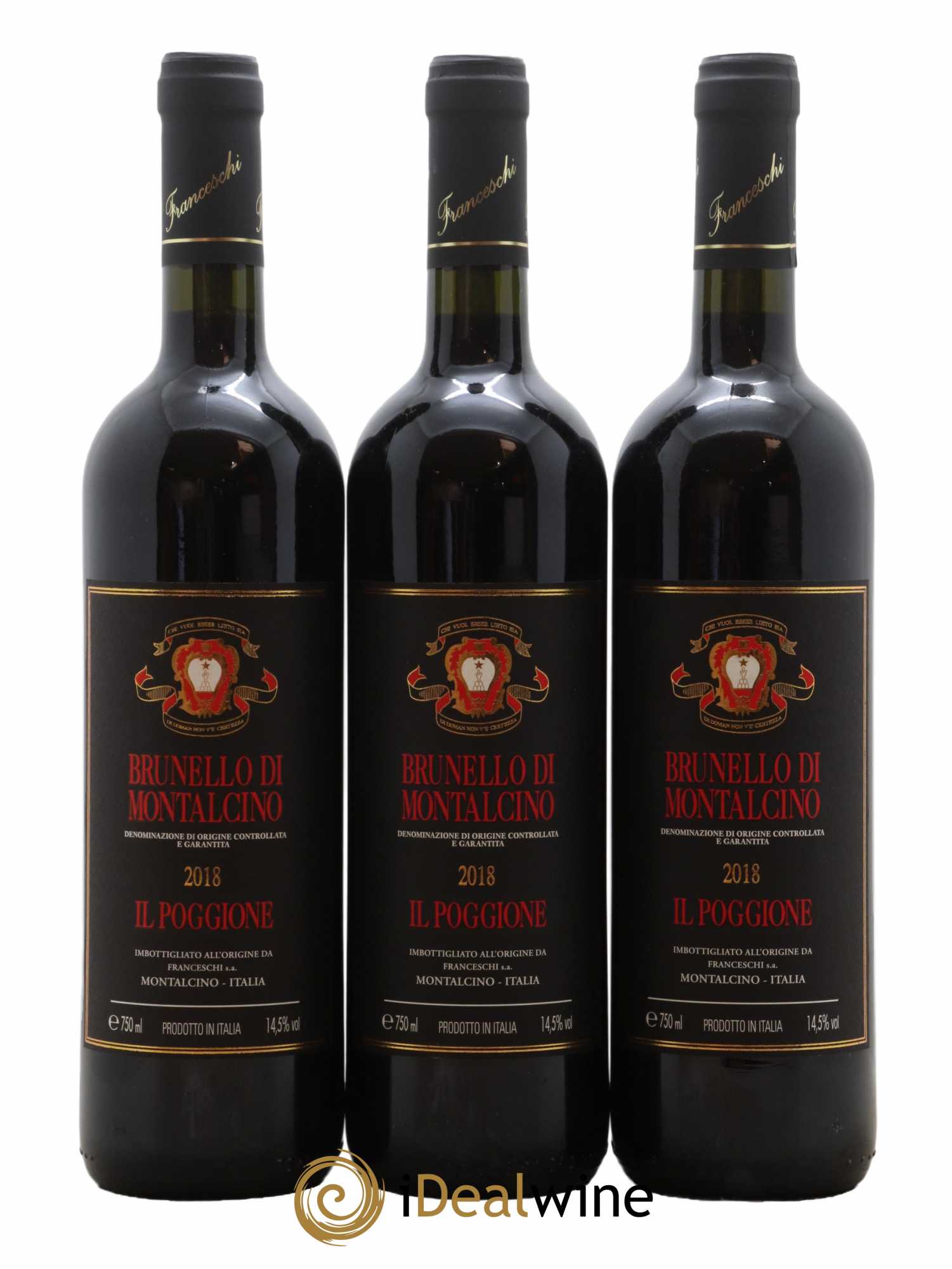 Brunello di Montalcino DOCG Il Poggione Lavinio Franceschi 2018 - Lot de 6 bouteilles - 1