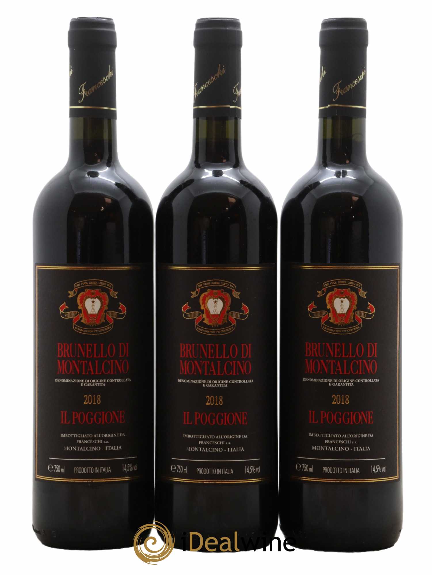 Brunello di Montalcino DOCG Il Poggione Lavinio Franceschi 2018 - Lot de 6 bouteilles - 1