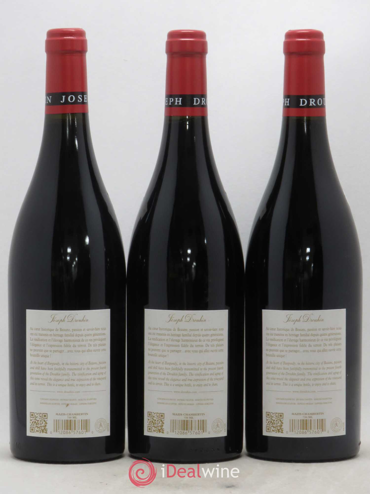 Mazis-Chambertin Grand Cru Joseph Drouhin 2015 - Lot de 3 bouteilles - 1