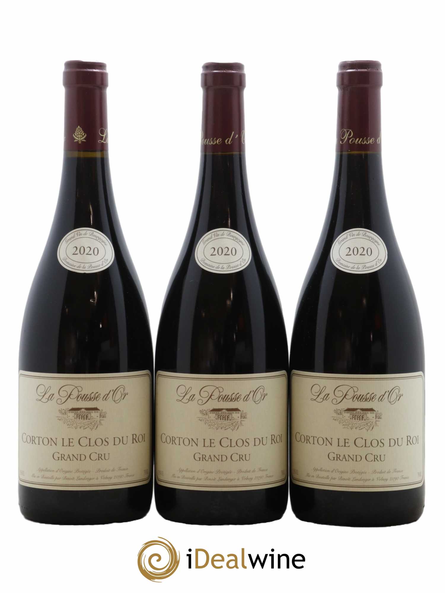 Corton Grand Cru Clos du Roi La Pousse d'Or (Domaine de) 2020 - Lot de 3 bouteilles - 0