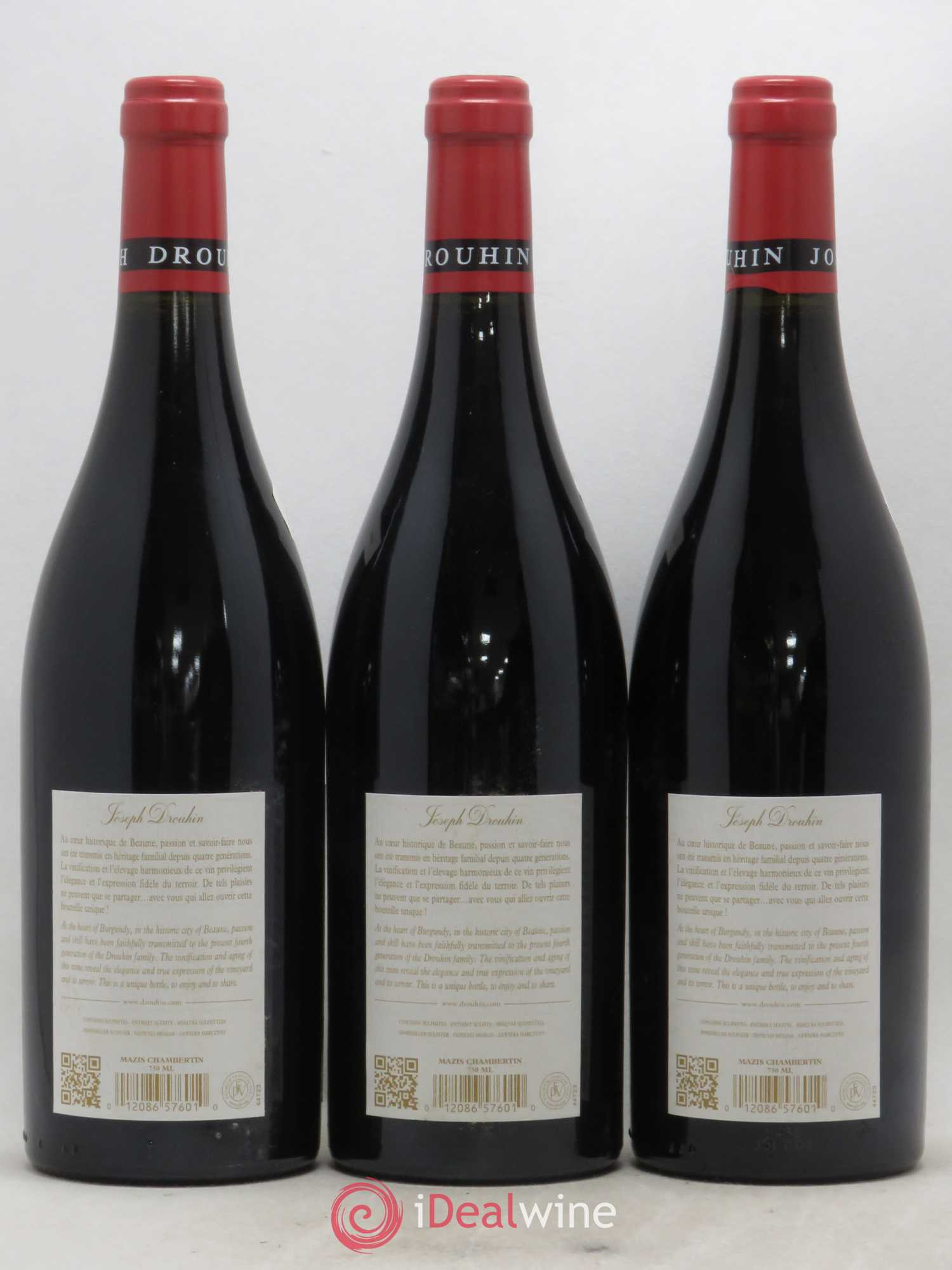 Mazis-Chambertin Grand Cru Joseph Drouhin 2015 - Lot de 3 bouteilles - 1