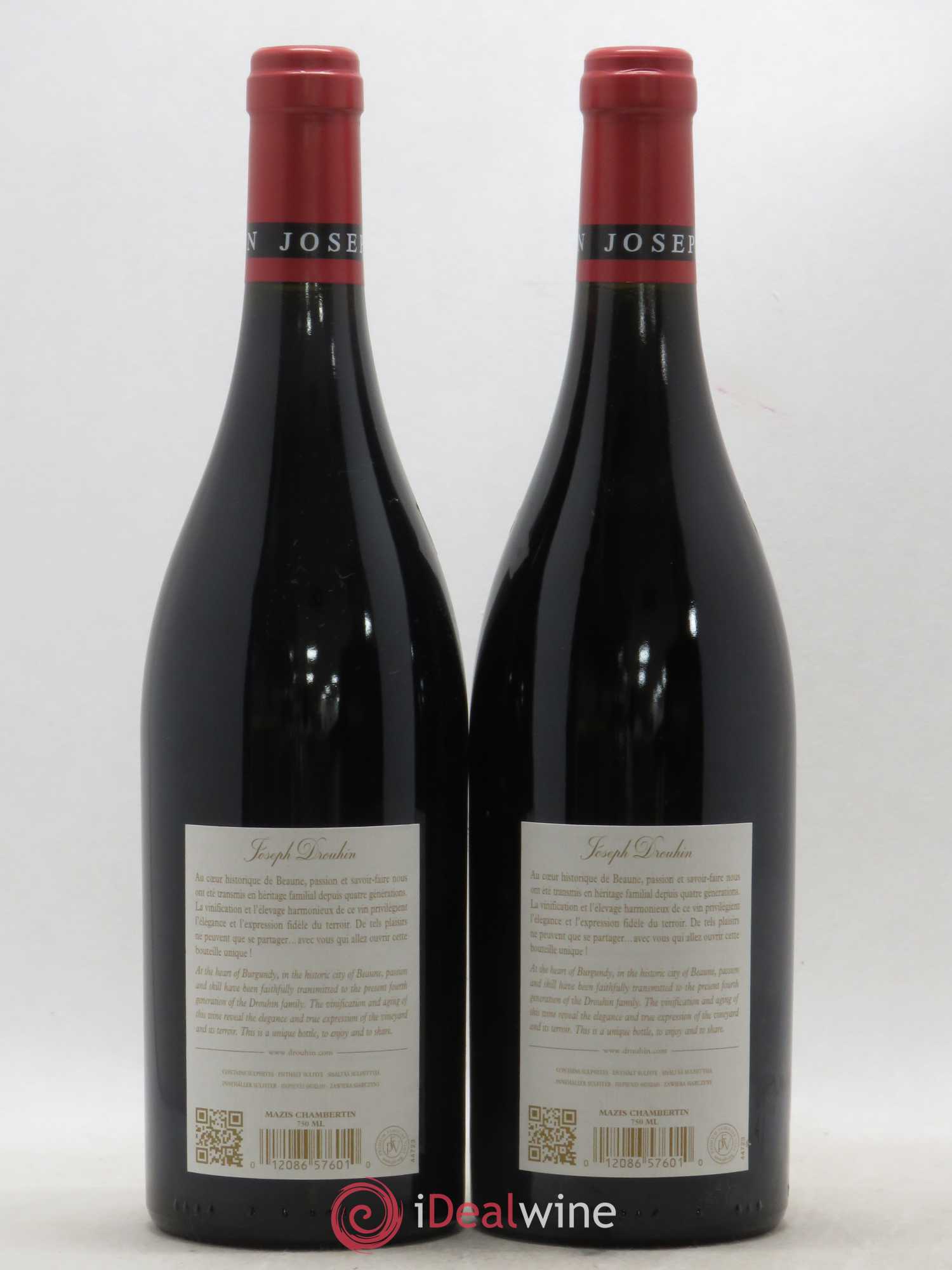 Mazis-Chambertin Grand Cru Joseph Drouhin 2015 - Lot de 2 bouteilles - 1