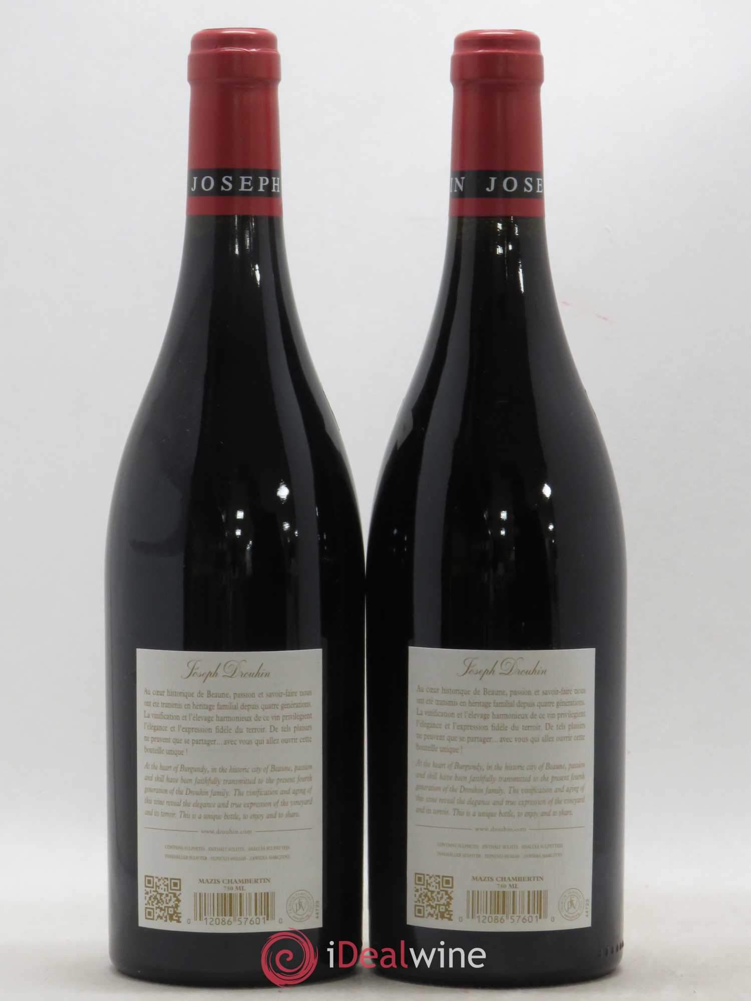 Mazis-Chambertin Grand Cru Joseph Drouhin 2015 - Lot de 2 bouteilles - 1