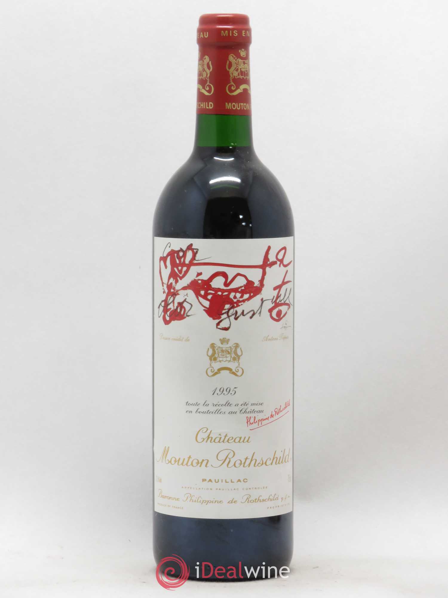 Château Mouton Rothschild 1er Grand Cru Classé 1995 - Lot de 1 bouteille - 0