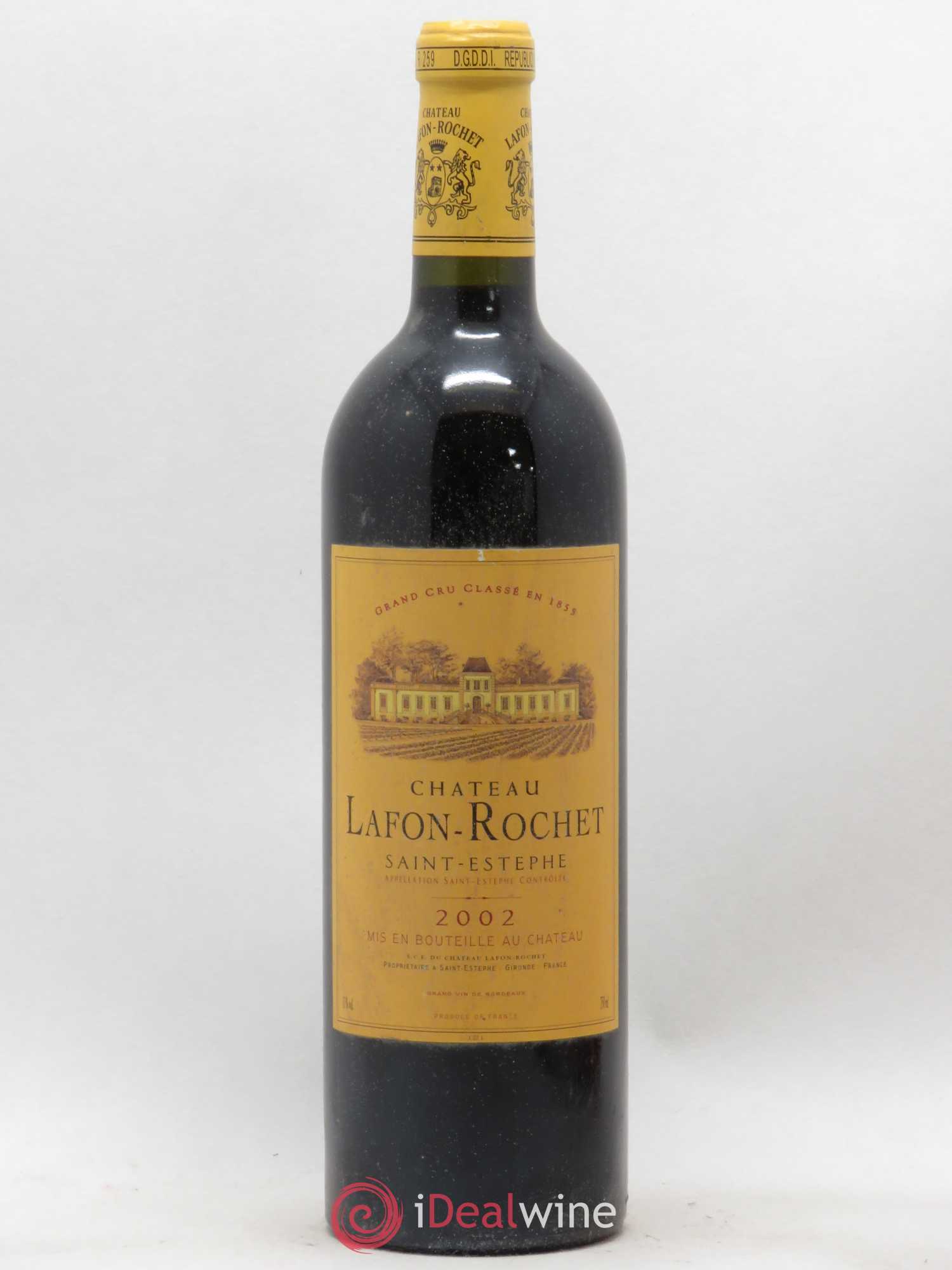 Château Lafon Rochet 4ème Grand Cru Classé 2002 - Lot de 1 bouteille - 0