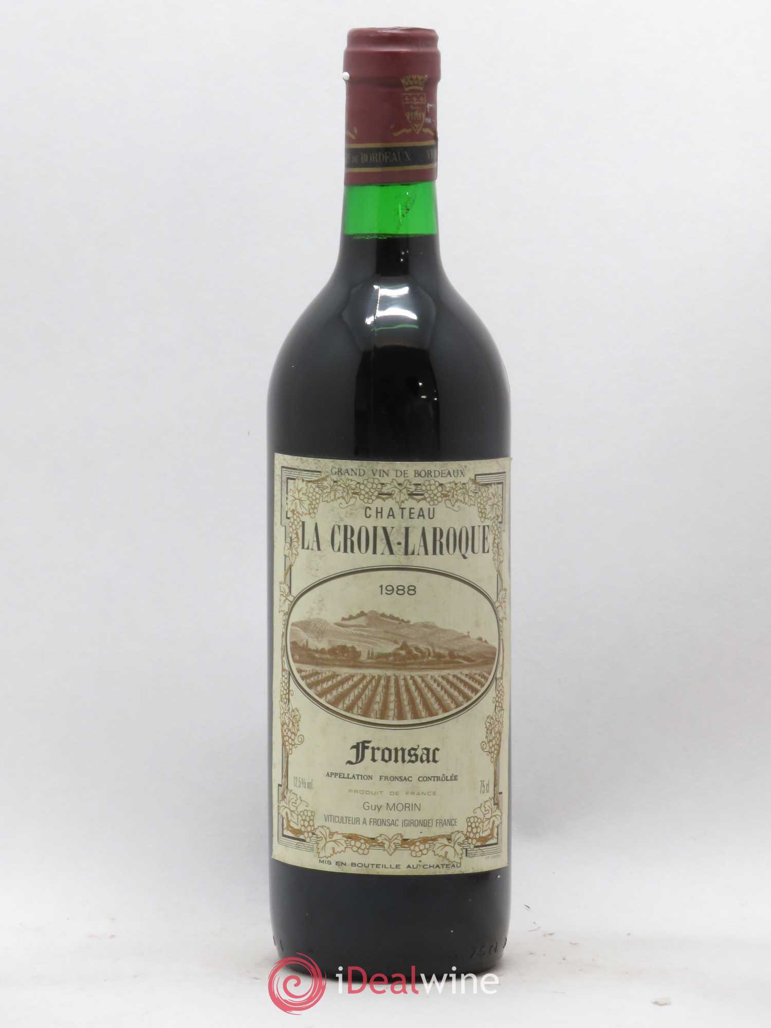 Fronsac Château la Croix-Laroque 1988 - Lot de 1 bouteille - 0