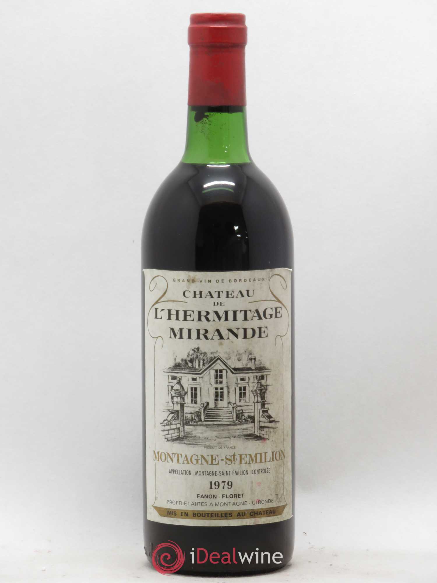 Montagne Saint-Émilion Château de L'Hermitage Mirande 1979 - Posten von 1 Flasche - 0