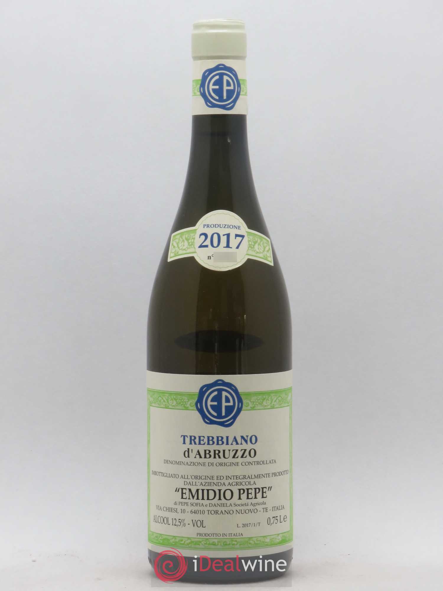 Trebbiano d'Abruzzo DOC Vecchie Viti Emidio Pepe 2017 - Lot de 1 bouteille - 0