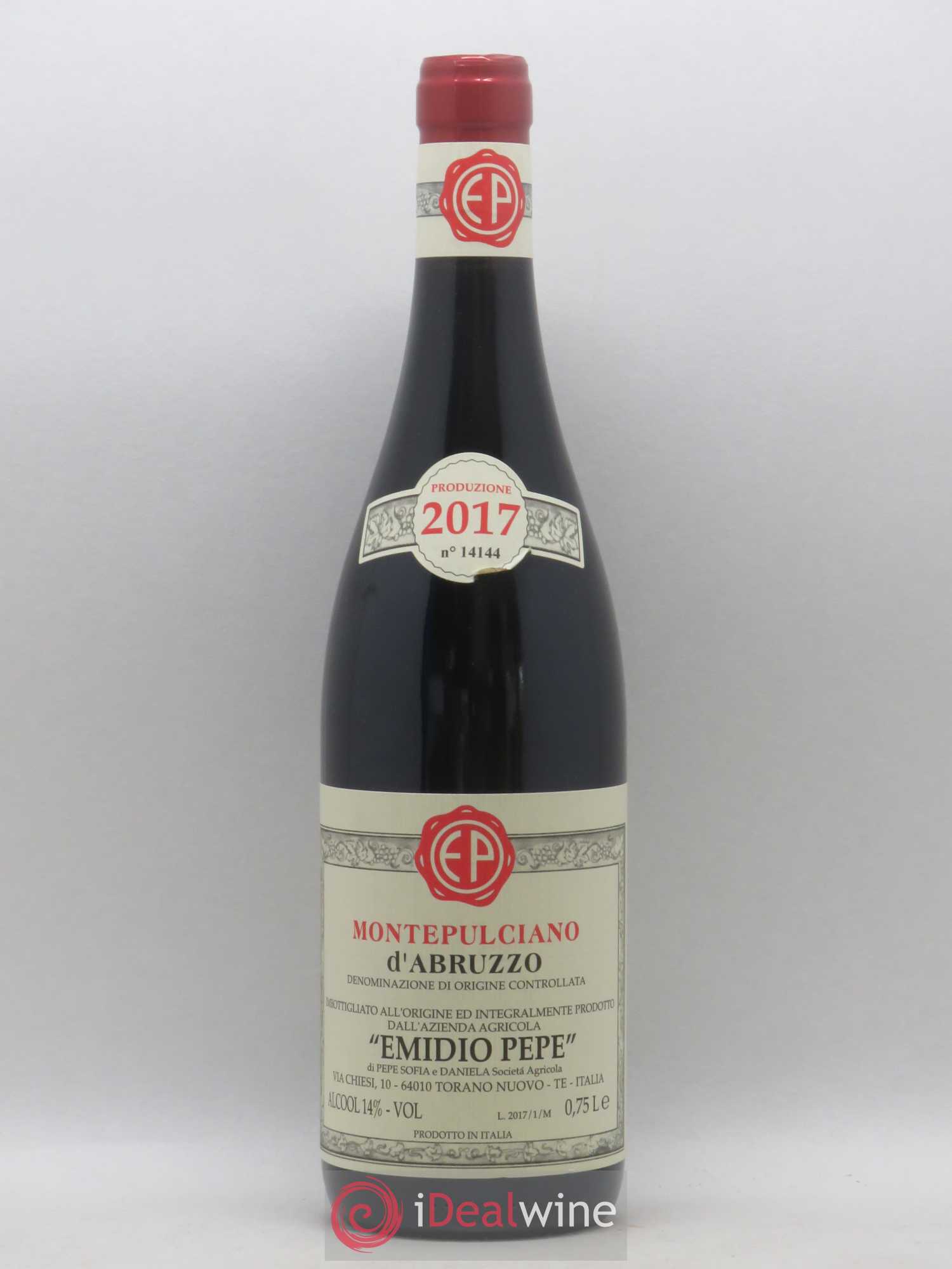Montepulciano d'Abruzzo DOC Riserva Vecchie Viti Emidio Pepe 2017 - Lot de 1 bouteille - 0
