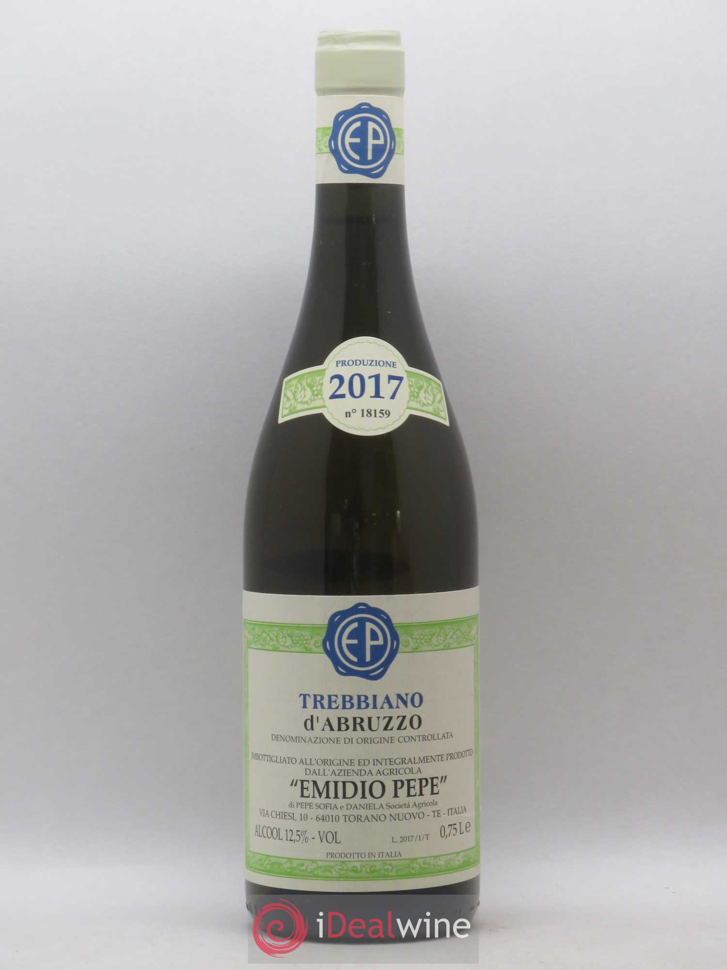 Trebbiano d'Abruzzo DOC Vecchie Viti Emidio Pepe 2017 - Lot de 1 bouteille - 0