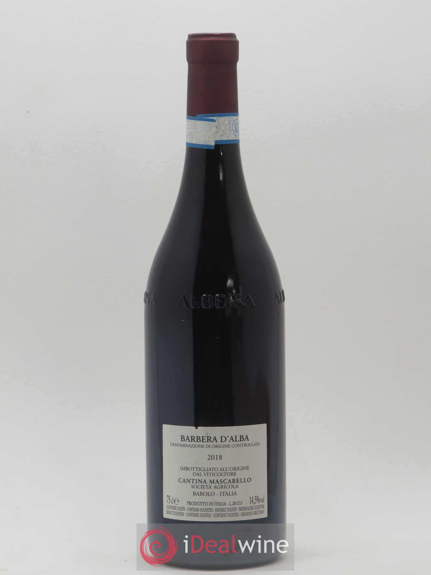 Barbera d'Alba DOC Bartolo Mascarello 2018 - Lot de 1 bouteille - 1