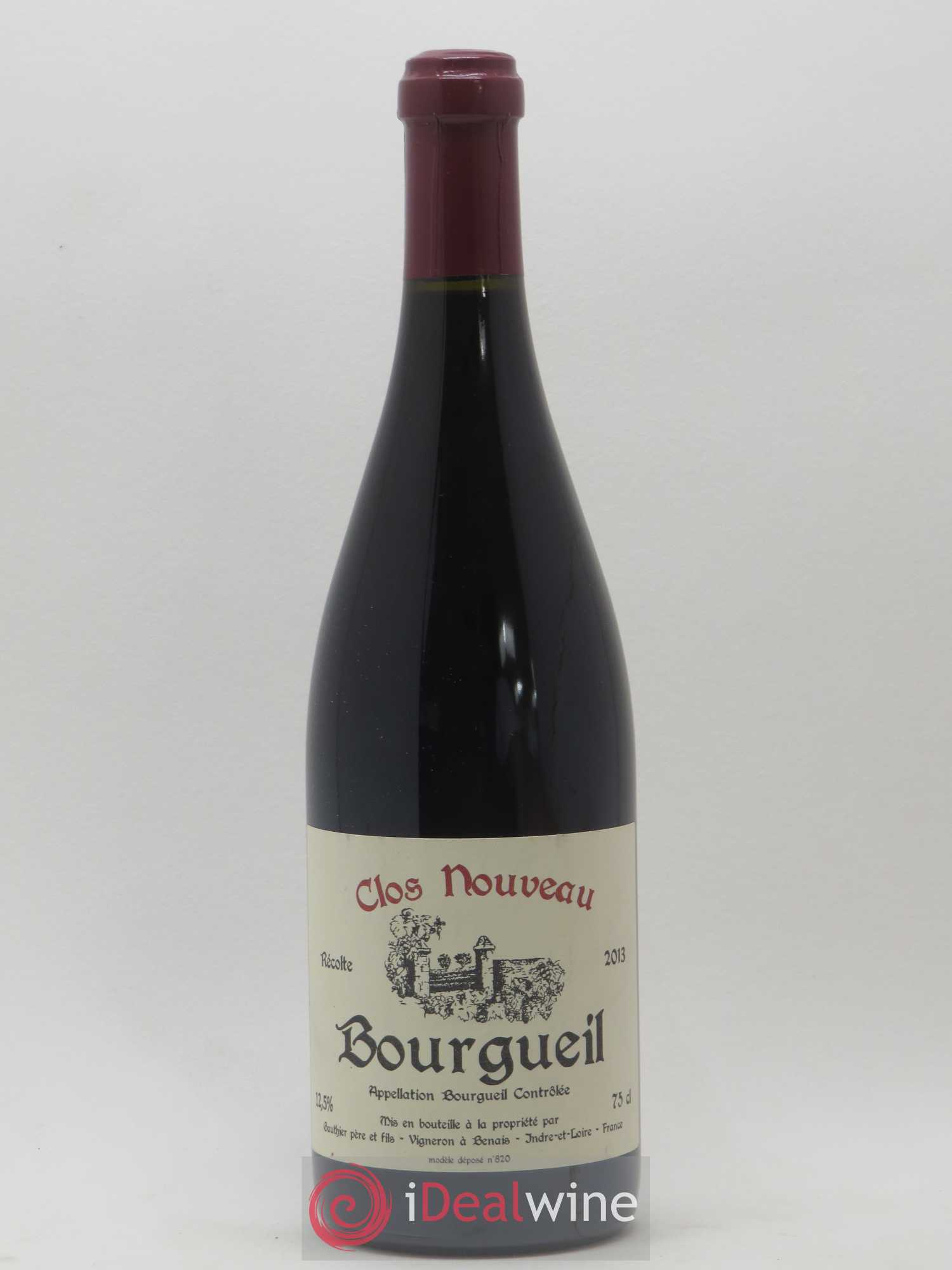 Bourgueil Clos Nouveau Domaine du Bel Air 2013 - Lot de 1 bouteille - 0