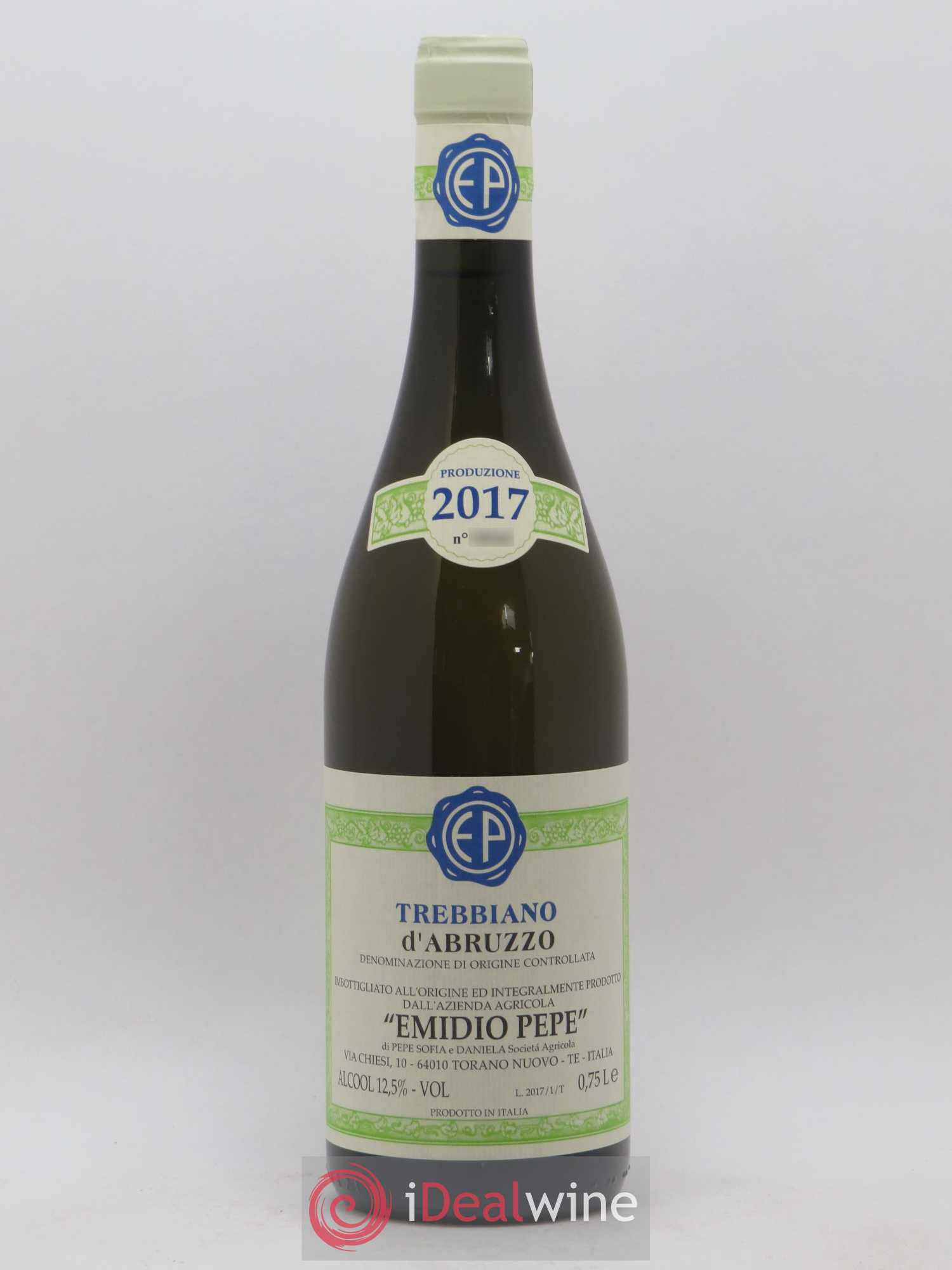 Trebbiano d'Abruzzo DOC Vecchie Viti Emidio Pepe 2017 - Lot de 1 bouteille - 0