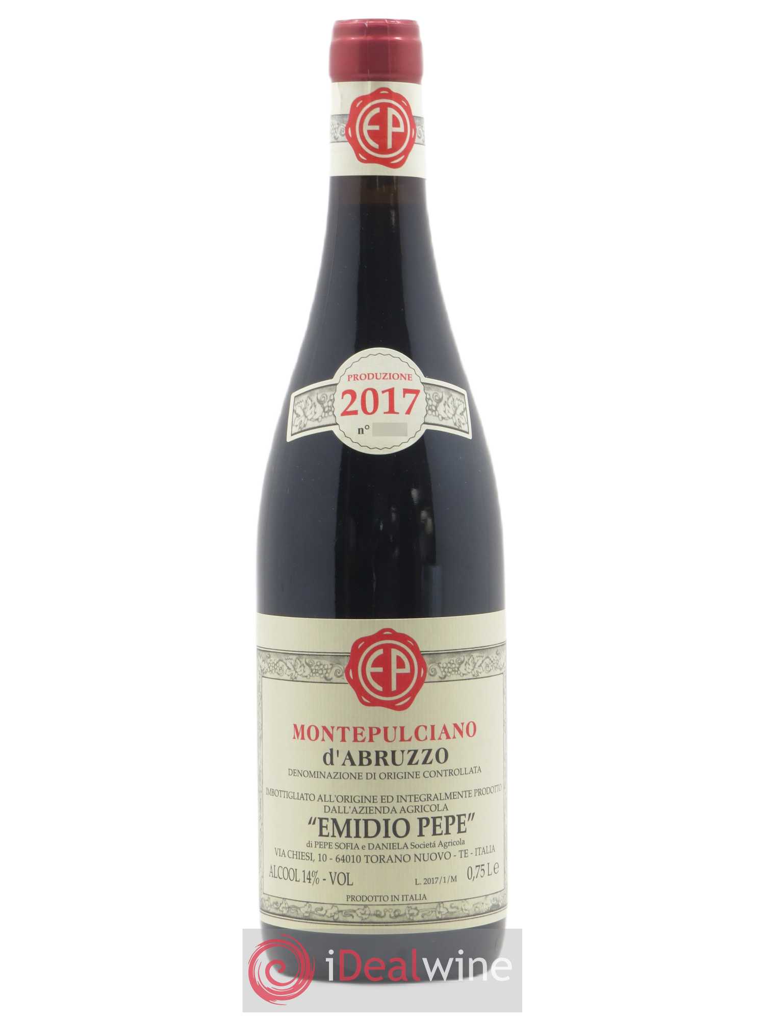 Montepulciano d'Abruzzo DOC Riserva Vecchie Viti Emidio Pepe 2017 - Lot de 1 bouteille - 0