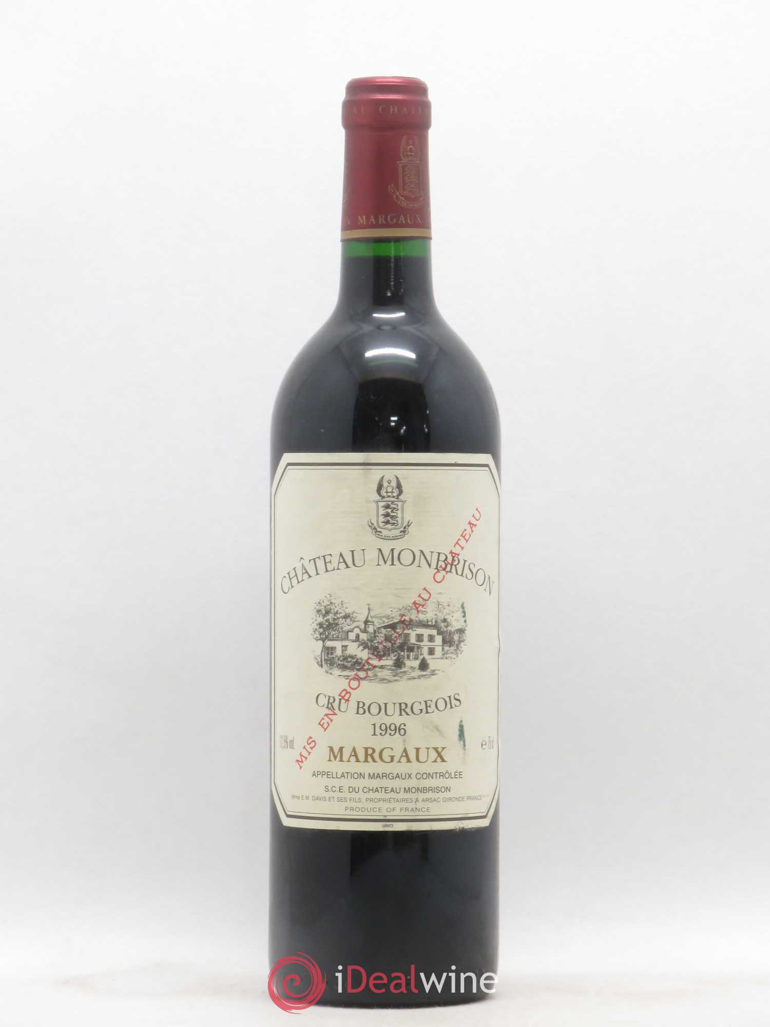 Château Monbrison 1996 - Lot de 1 bouteille - 0