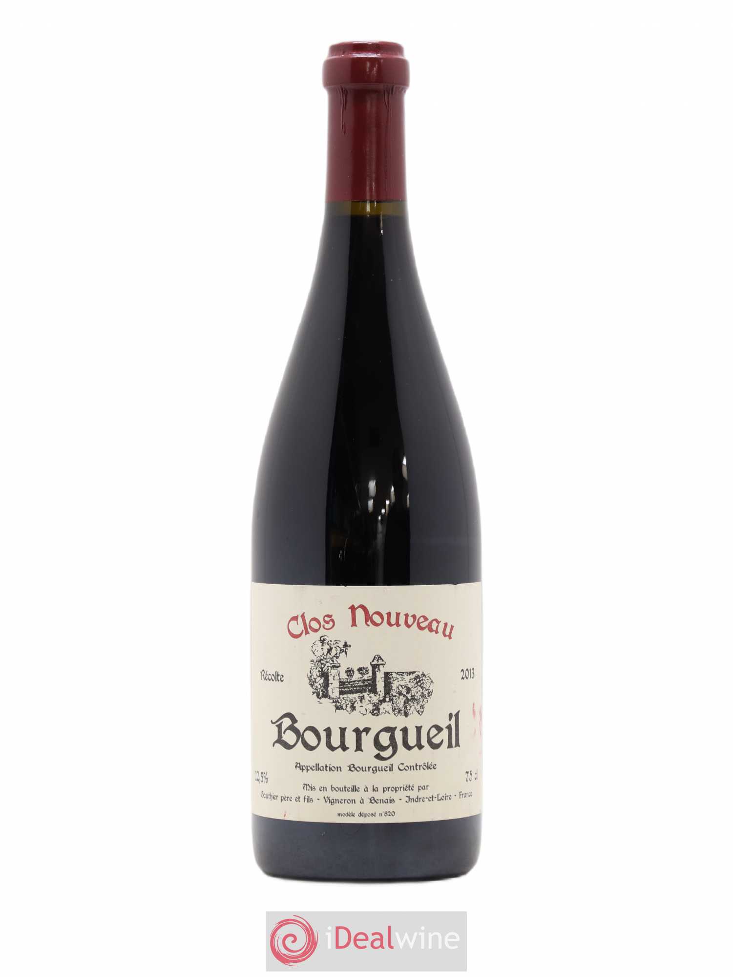 Bourgueil Clos Nouveau Domaine du Bel Air 2013 - Lot de 1 bouteille - 0