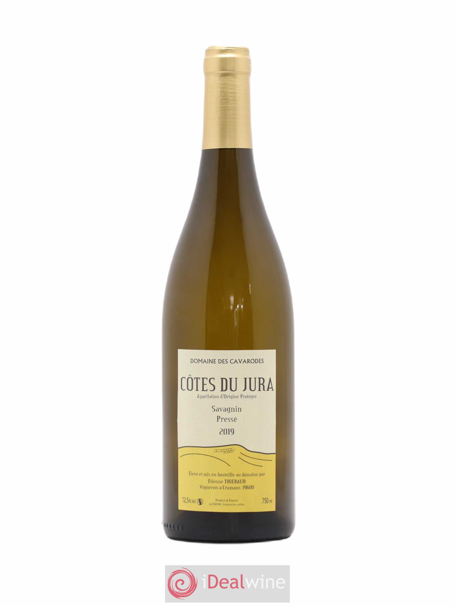 Côtes du Jura Savagnin pressé Cavarodes (Domaine des) - Etienne Thiébaud 2019 - Lot de 1 bouteille - 0