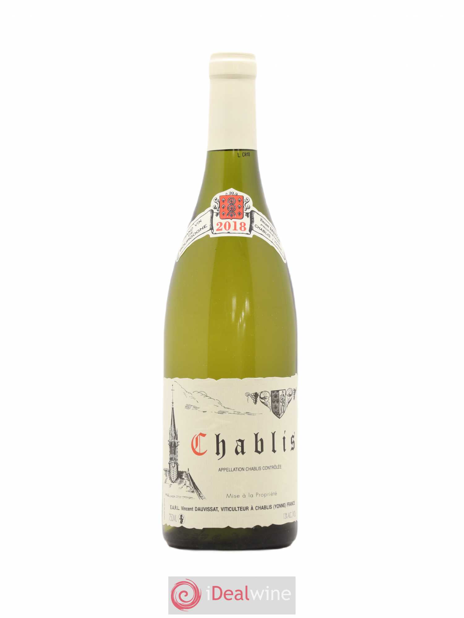 Chablis Vincent Dauvissat (Domaine) 2018 - Lot de 1 bouteille - 0