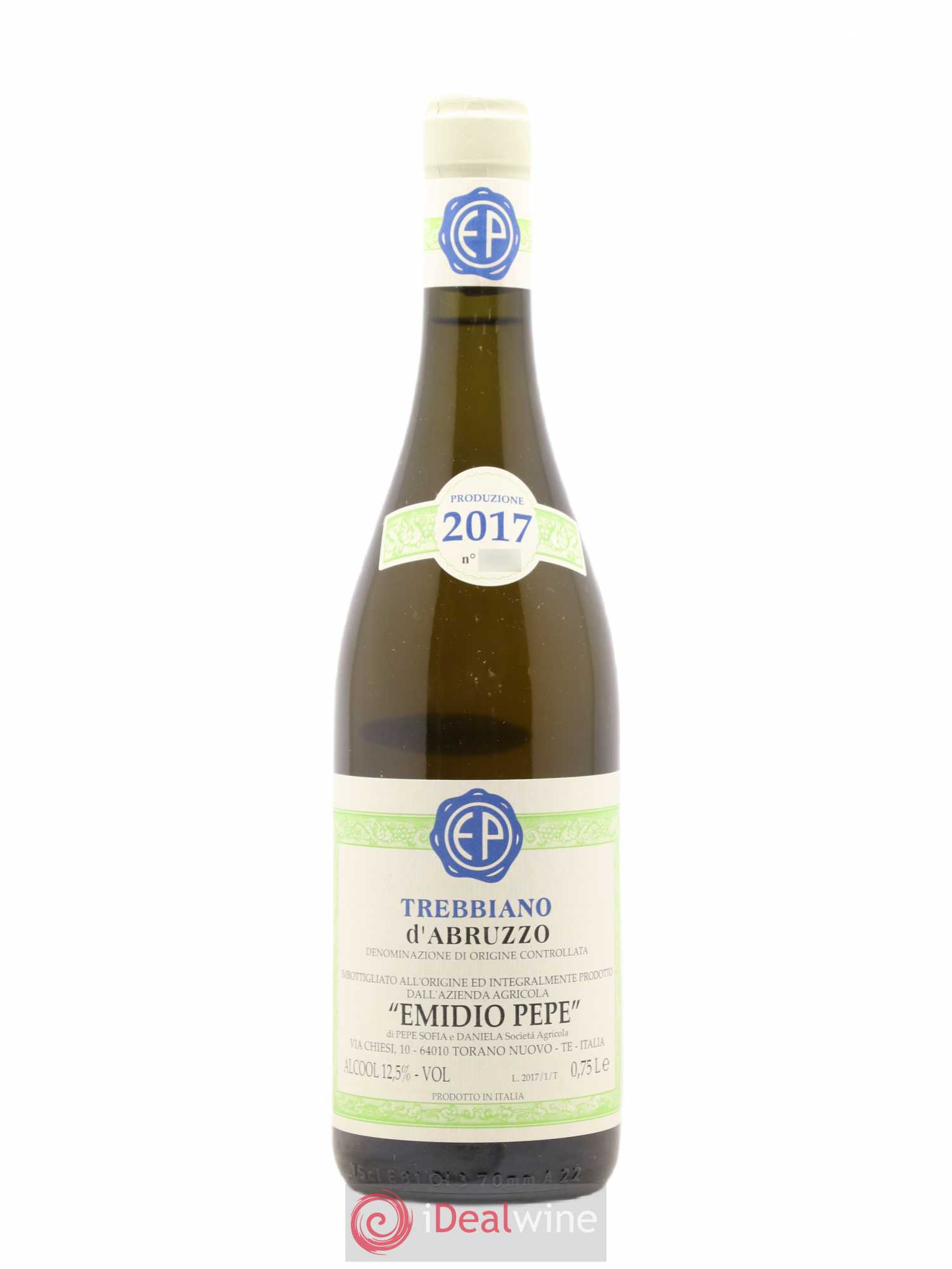 Trebbiano d'Abruzzo DOC Vecchie Viti Emidio Pepe 2017 - Lot de 1 bouteille - 0