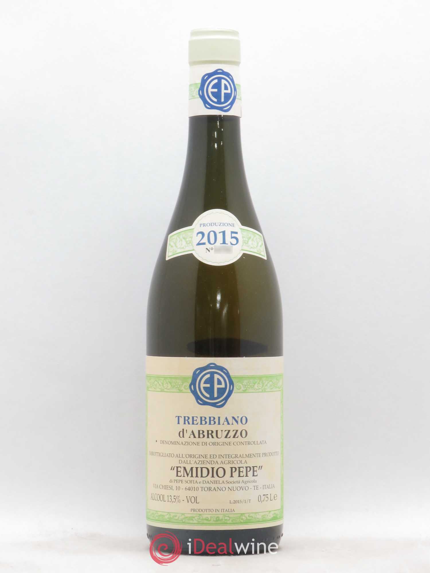 Trebbiano d'Abruzzo DOC Vecchie Viti Emidio Pepe 2015 - Lot de 1 bouteille - 0