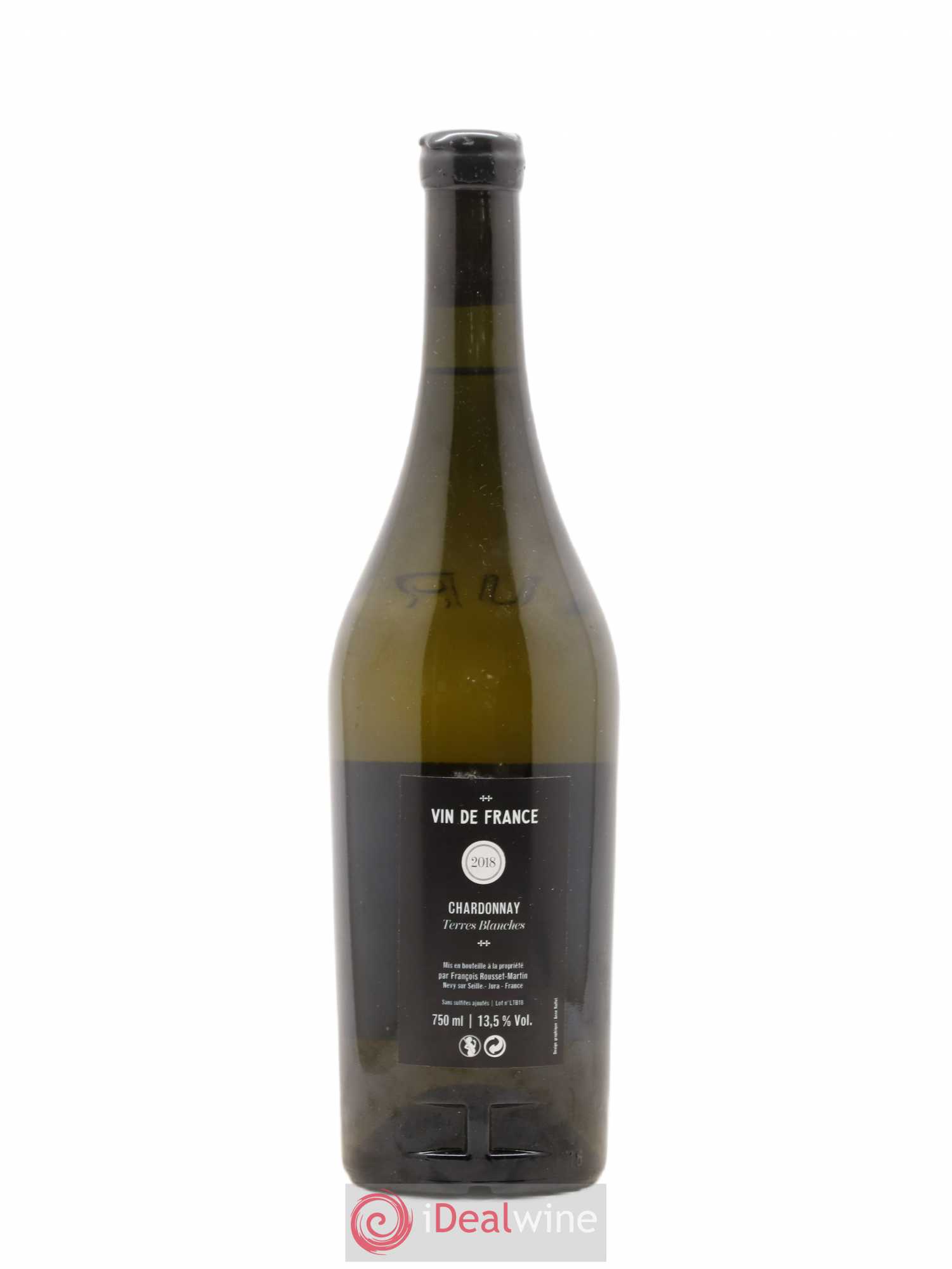 Vin de France Chardonnay Terres Blanches François Rousset Martin 2018 - Lot de 1 bouteille - 1