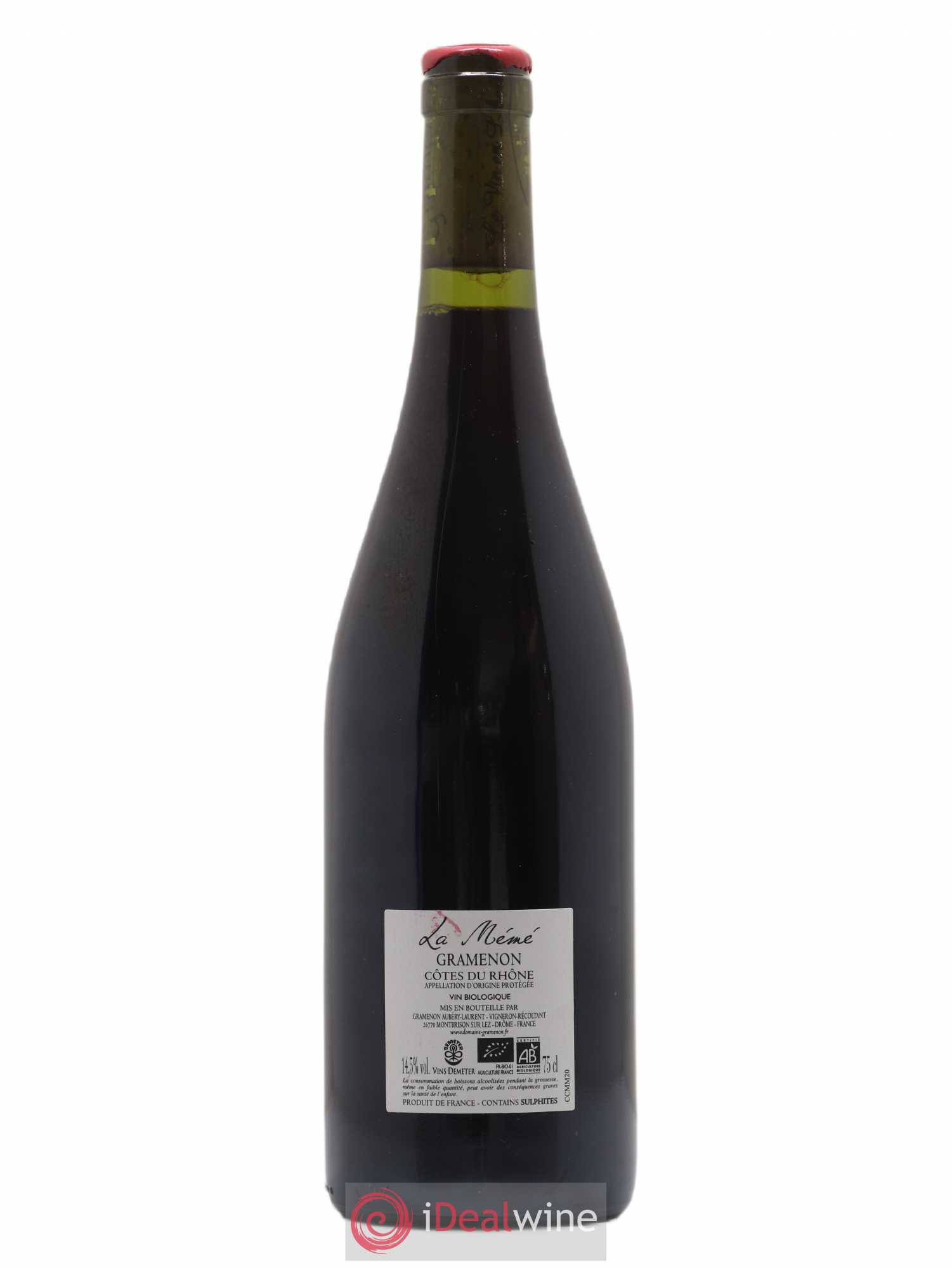 Côtes-du-Rhône La Mémé Ceps Centenaires Gramenon (Domaine) 2020 - Lot de 1 bouteille - 1
